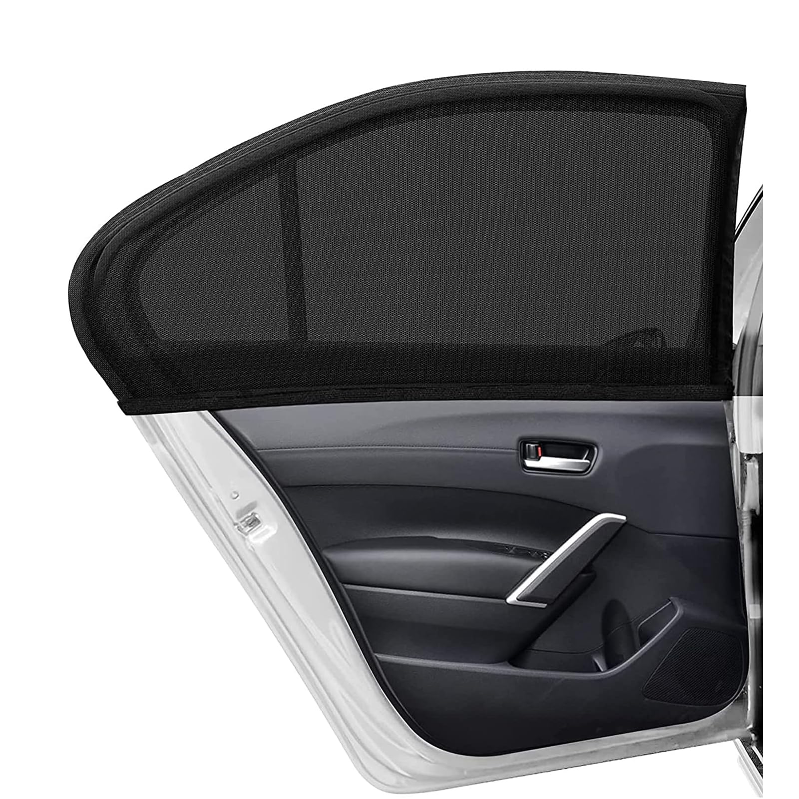 Kewucn 4 Pack Car Window Shades - Sun Blocking & UV Protection for Baby, Family & Pets | Breathable Mesh Auto Window Covers | Universal Fit for Most Cars & SUVs (Front & Back Windows) | Perfect for Road Trips, Baby Naps & Pet Safety