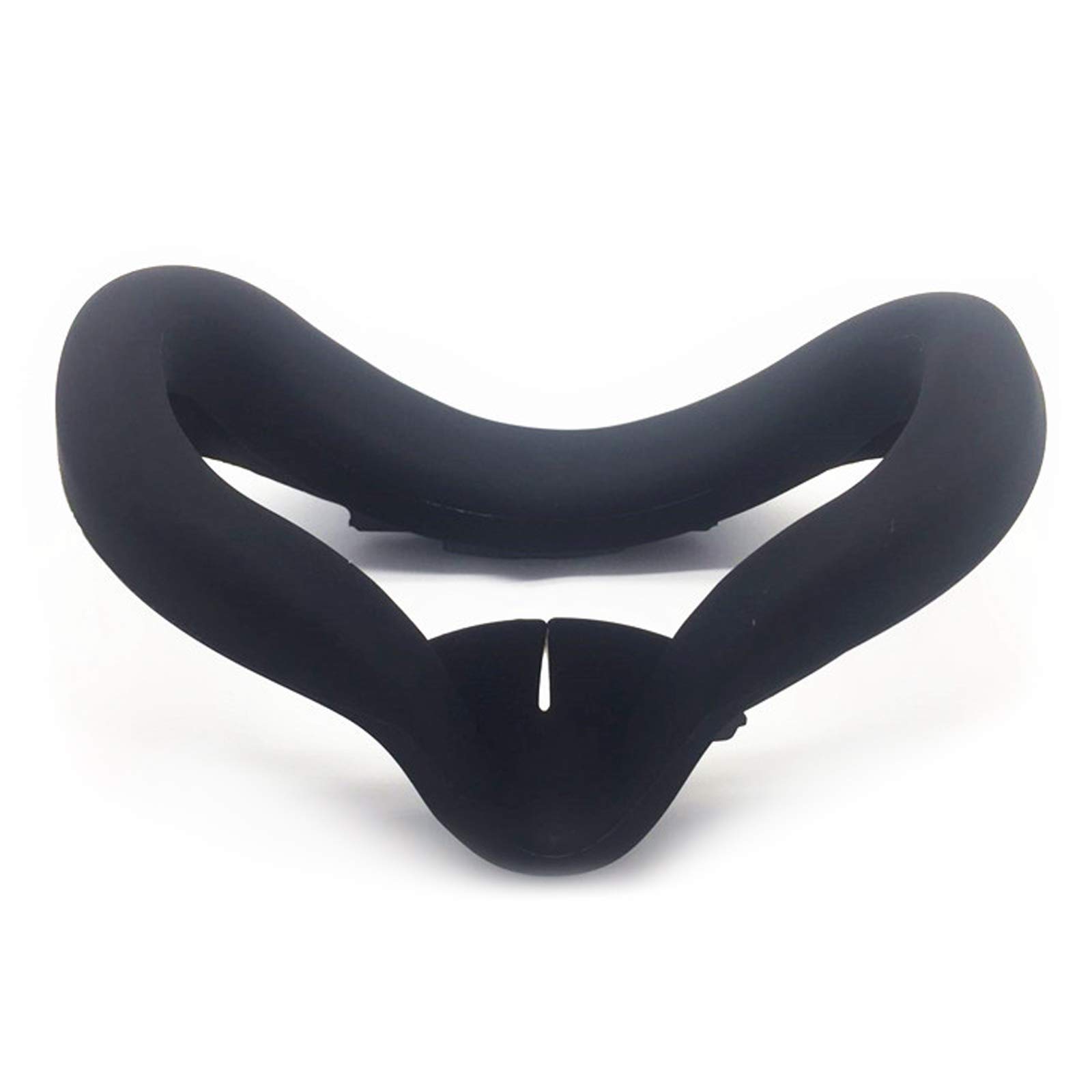 Oculus Quest 2 VR Face Cushion Cover - Sweatproof & Lightproof Silicone Eye Pad Protector (Black+Red) - Comfortable VR Gaming Accessories for Enhanced Immersion