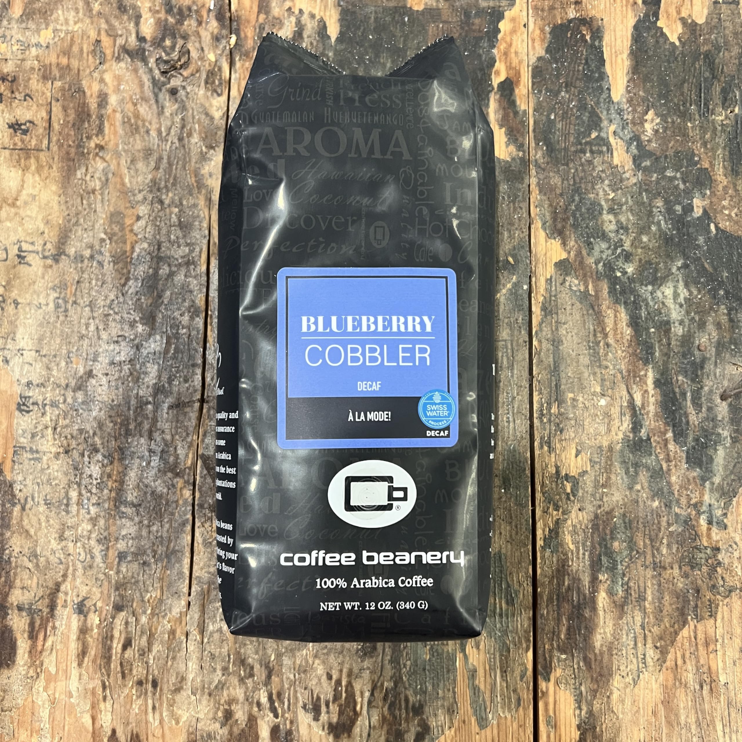 Premium Decaf Blueberry Cobbler Flavored Coffee - Specialty Arabica Medium Roast, 12oz Bag | Perfect for Breakfast, Dessert Pairing & Cozy Afternoons