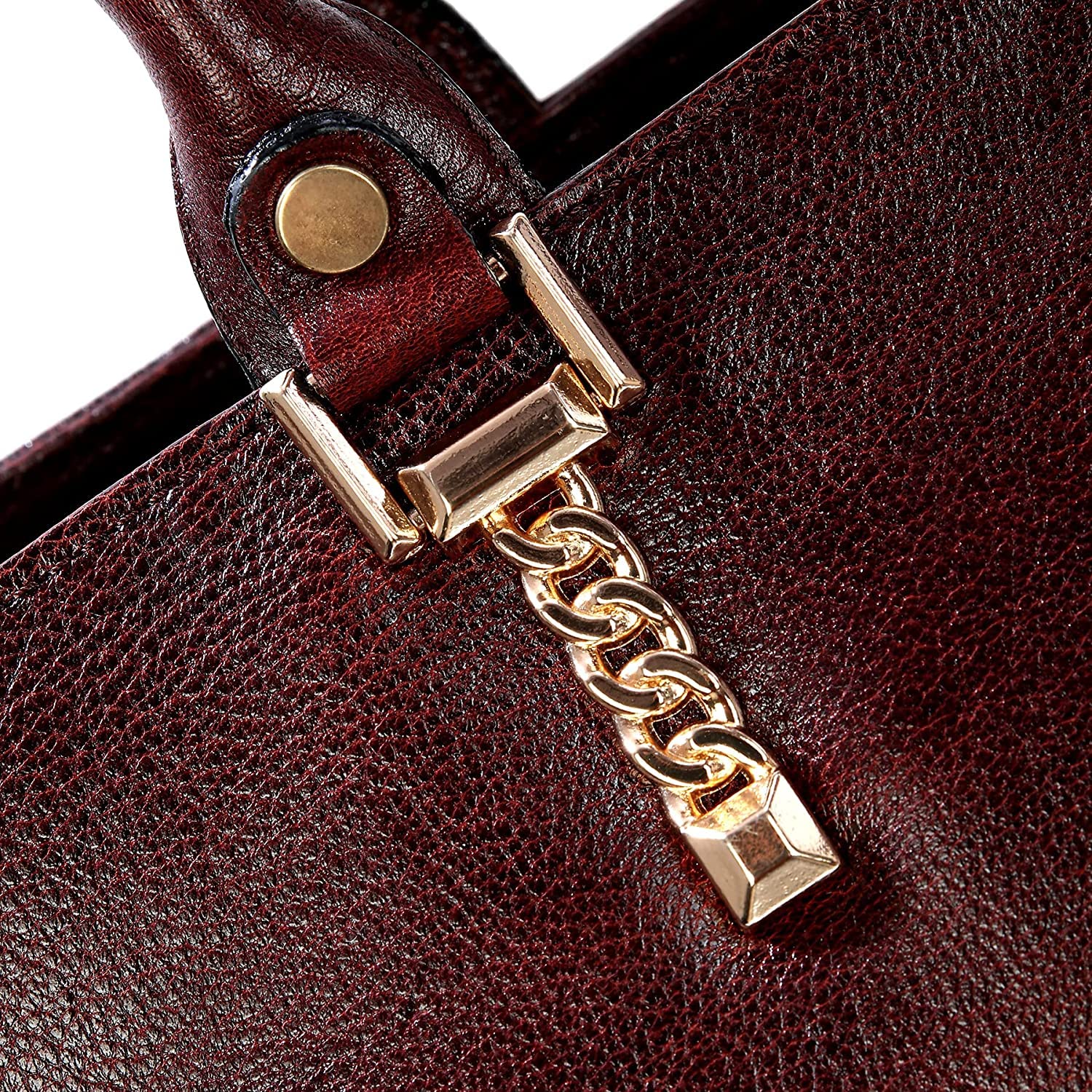 HYATT Women's Leather Tote Bag - Genuine Full Grain Leather Handbag for Office & Travel