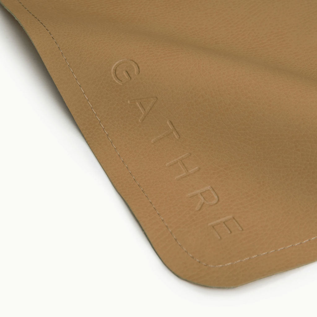 Gathre Micro Mat in Camel - Waterproof & Stylish Picnic Blanket for Outdoor Adventures, Beach Days, and Park Outings