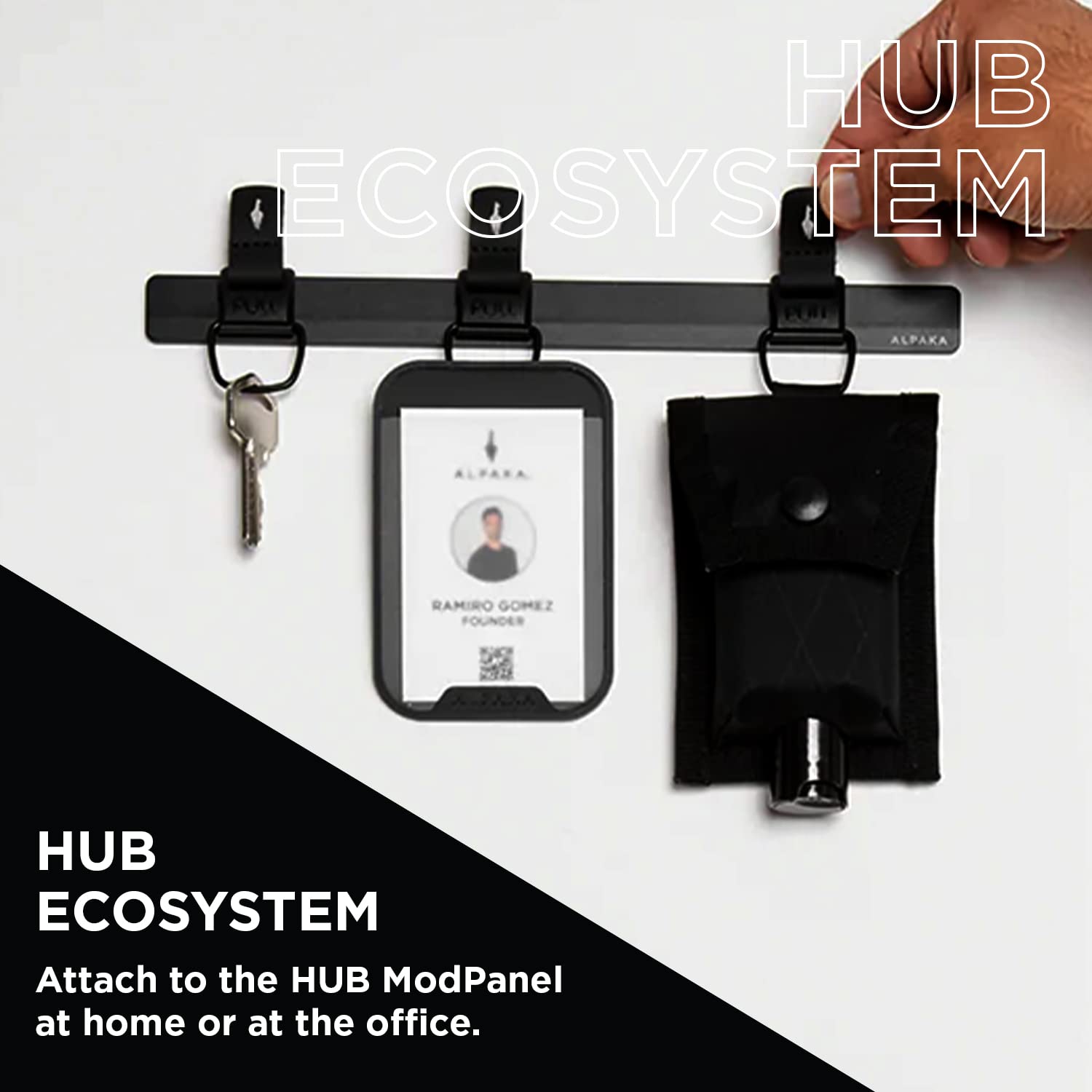 ALPAKA HUB Keychain with Quick Release Magnetic System - Secure & Functional Clip for Keys, Wallets & Everyday Carry (EDC) | Perfect for Home, Office & Travel Accessories