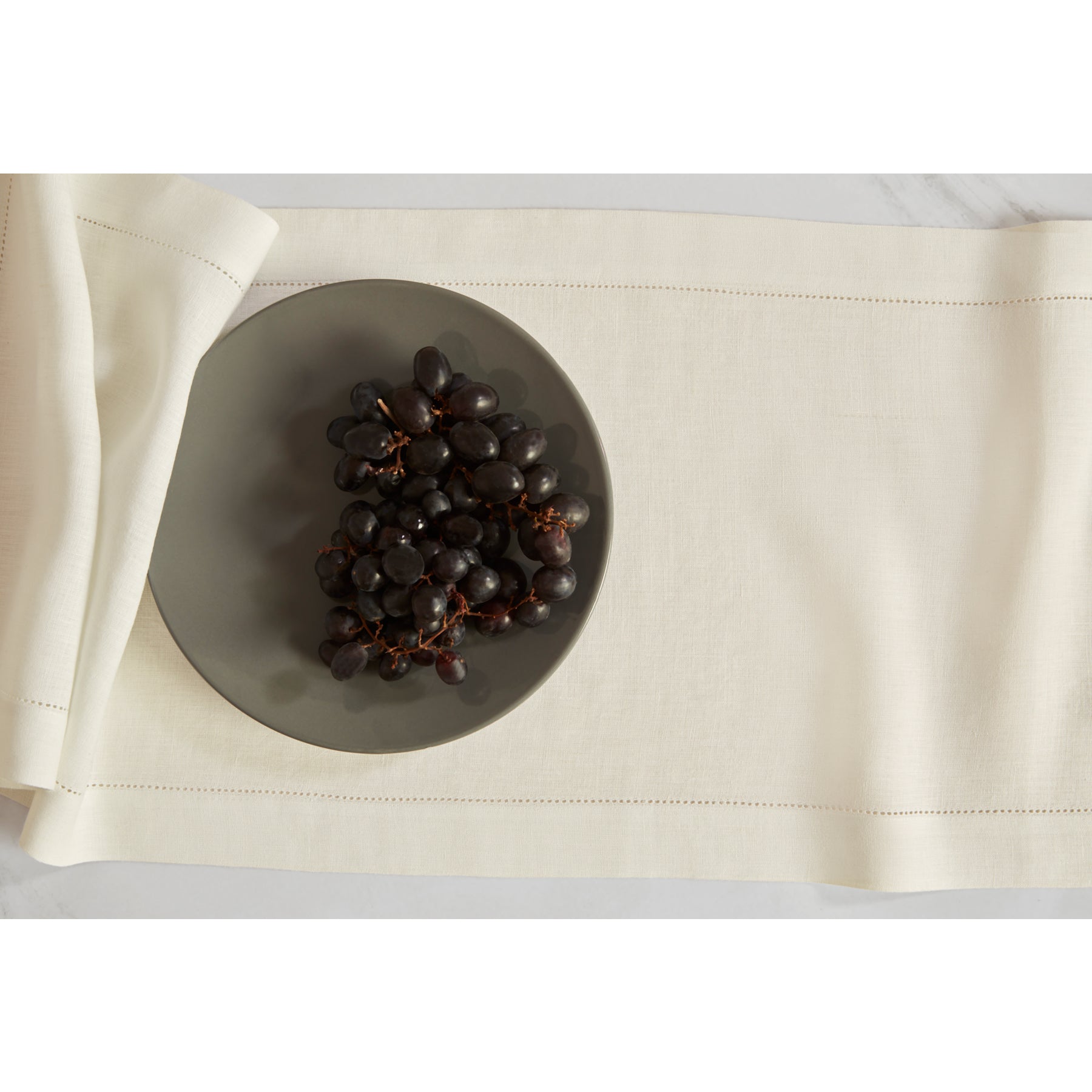 Sonoma Hemstitch Table Runner - Elegant Linen Table Decor for Dining & Special Occasions | Perfect for Weddings, Holidays & Home Decor