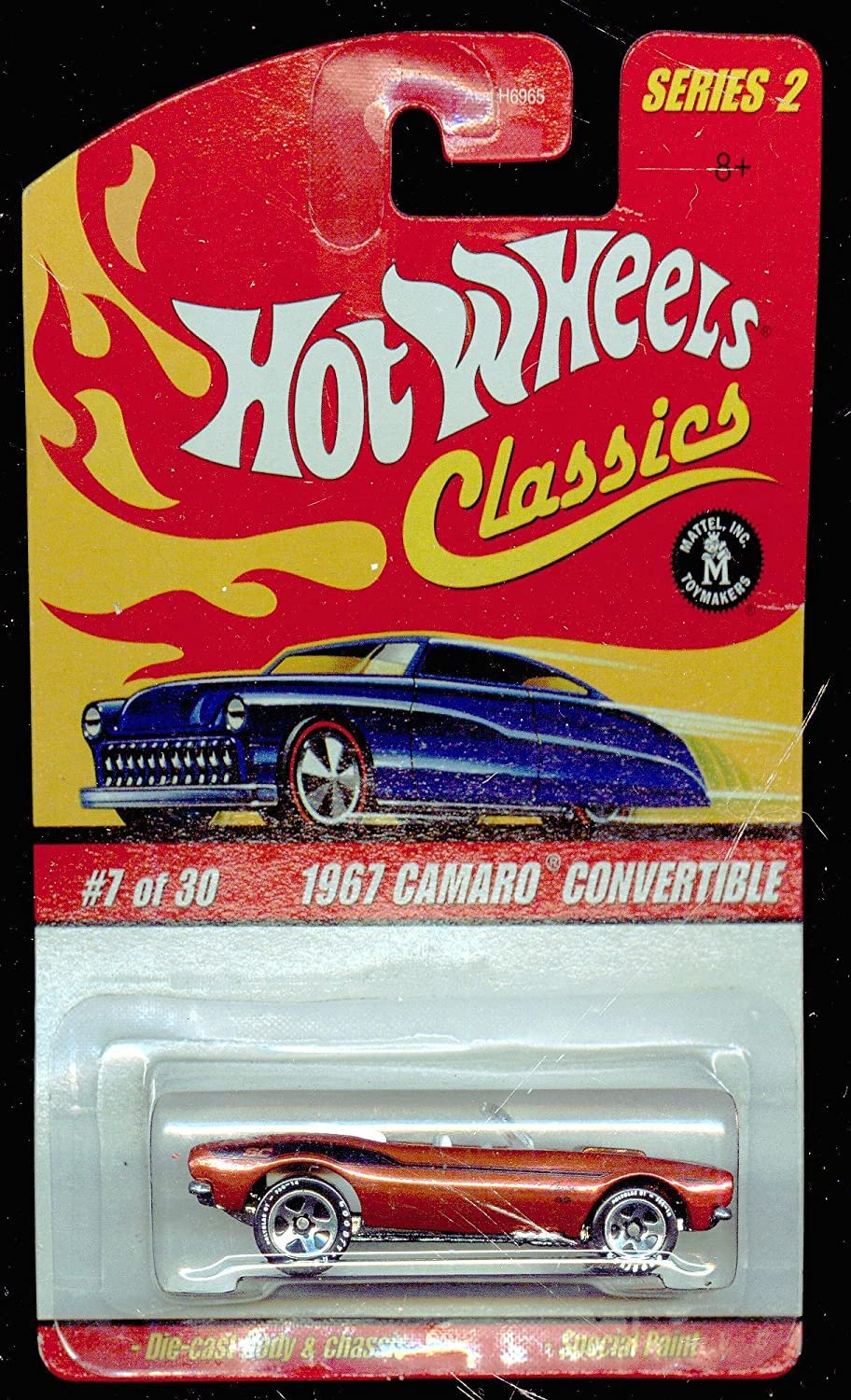 Hot Wheels Classic Series 2: 1967 Camaro Convertible Die-Cast Car - Collectible Toy Car for Kids & Adults - Perfect for Display, Play & Gifts