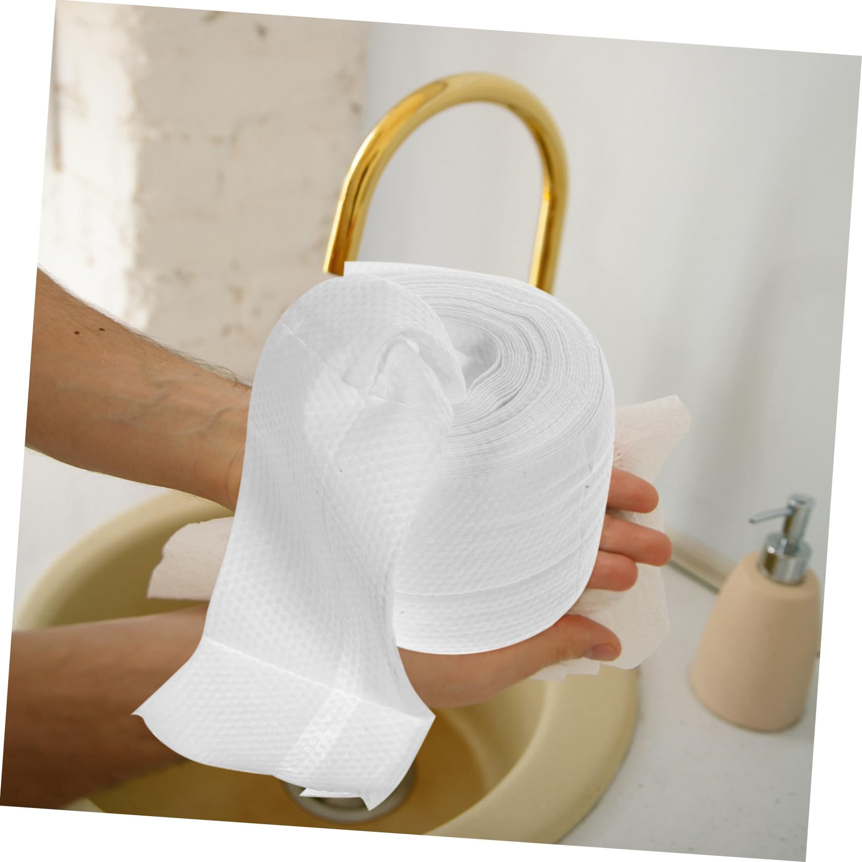 1 Pack Soft Cotton Facial Cleansing Towel - Gentle Makeup Remover & Cosmetic Wipes - Reusable White Face Towel for Daily Skincare & Travel Essentials