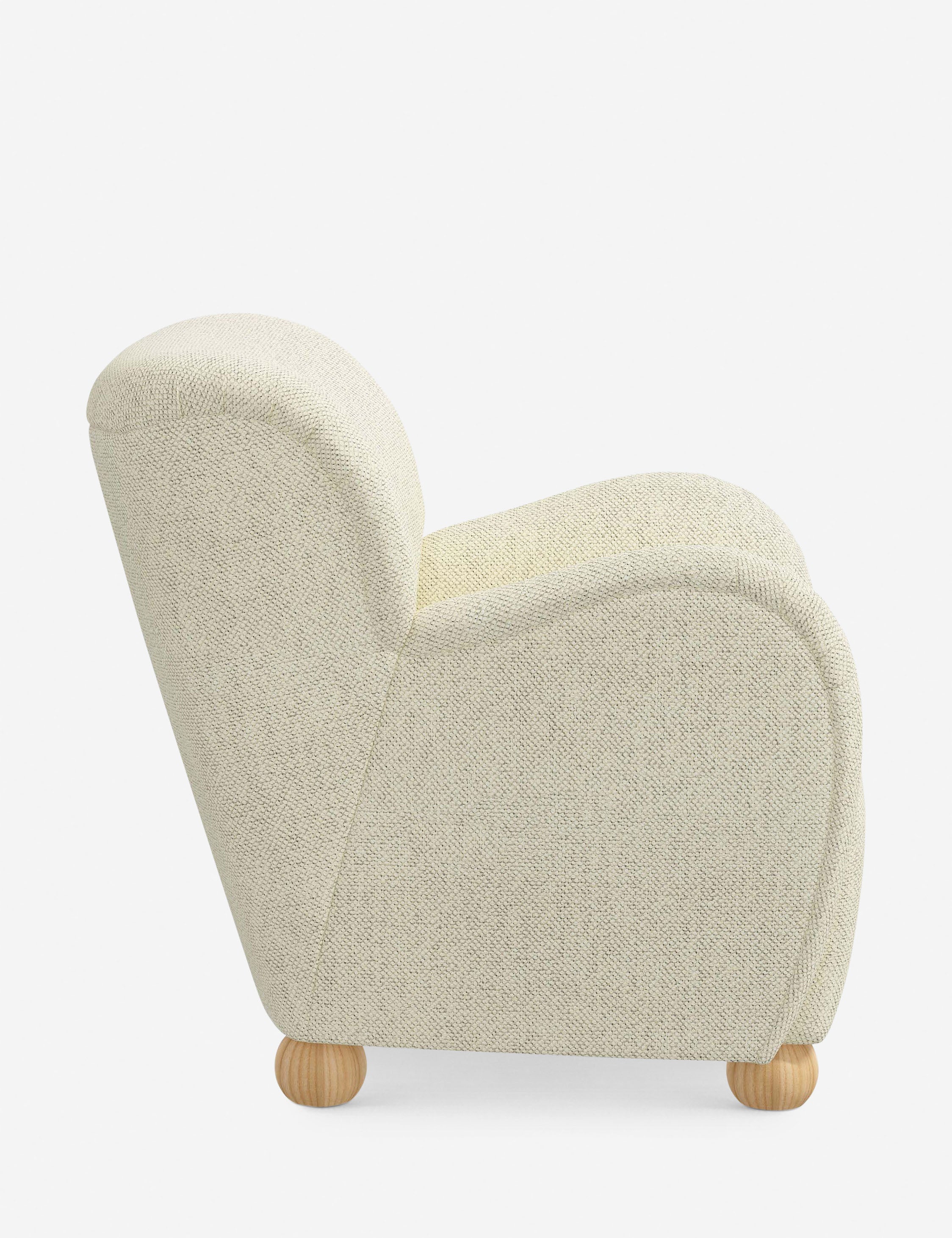 Baird Accent Chair - Modern Upholstered Lounge Chair for Living Room, Bedroom & Office - Stylish Comfortable Reading Chair with Wooden Legs - Perfect for Relaxing, Reading & Decorating Your Home