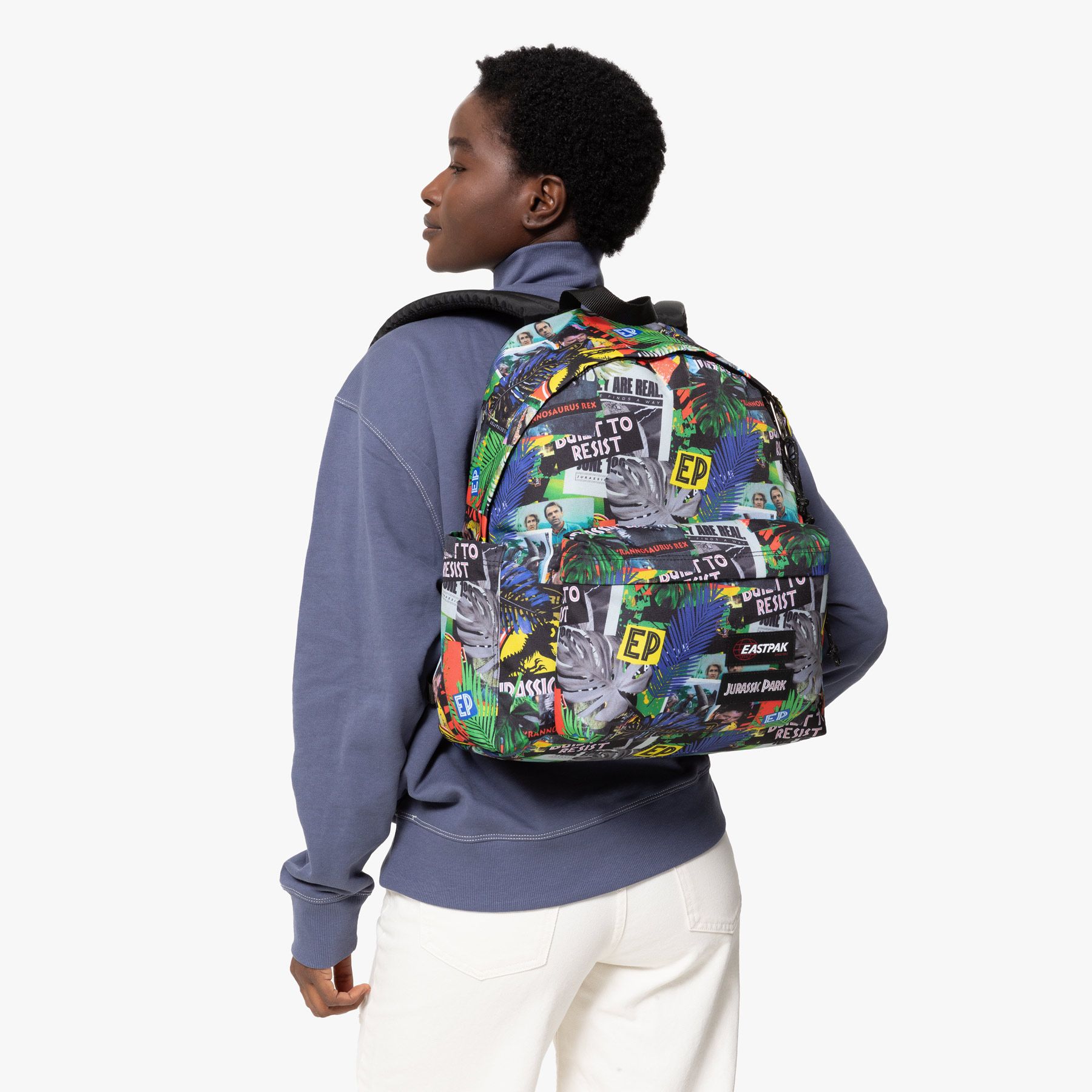 Eastpak Day Pak'R Backpack - Stylish JP Print Design for School, Work & Travel | Durable & Lightweight Laptop Bag for Everyday Use