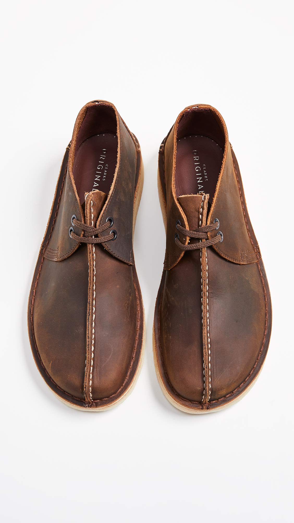 Clarks Men's Desert Trek Moccasin Shoes - Comfortable Casual Loafers for Walking, Travel & Everyday Wear | Premium Leather Slip-Ons for Men