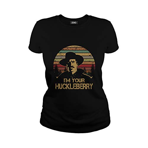 Zoko Apparel I'm Your Huckleberry Graphic T-Shirt for Men - Vintage Western Style Cotton Tee - Perfect for Casual Wear, Western Parties & Movie Fans