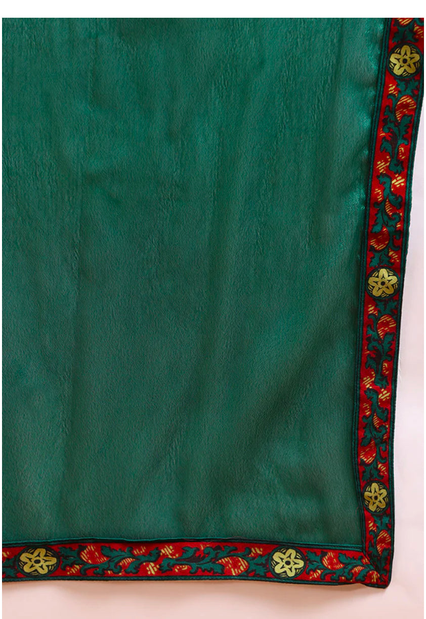 Stylish Green Viscose Rayon Floral Printed Straight Kurta Set for Women | Comfortable Ethnic Outfit for Festivals, Parties & Casual Wear