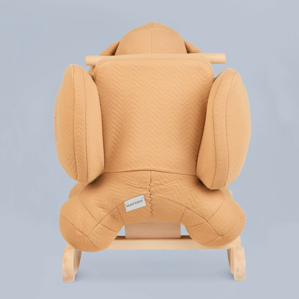 Charlie the Dog Rocker Plush Toy - Caramel Brown Stuffed Animal for Kids & Pet Lovers | Perfect for Nursery Decor, Birthday Gifts & Cuddle Companionship