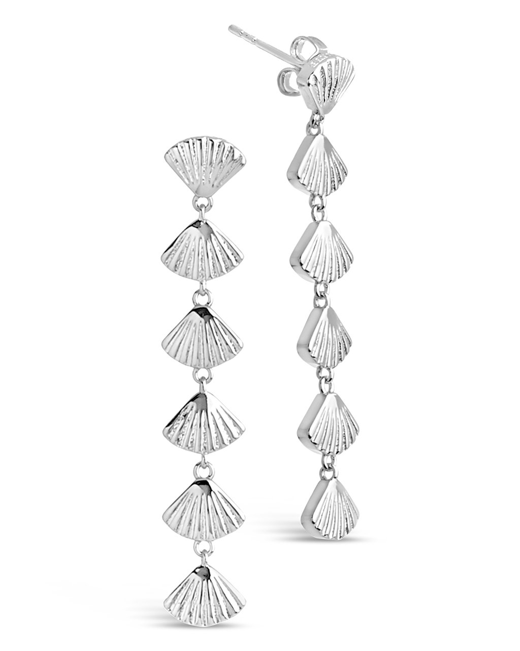 Elegant Scallop Shell Drop Earrings for Women - Boho Beach Jewelry - Perfect for Summer Vacations, Weddings & Beach Parties