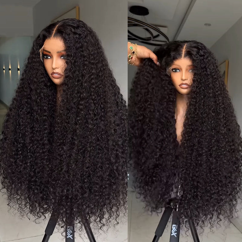 15A Grade Small Curly Human Hair Wig - Eullair Double Drawn with Full Ends Transparent HD Lace Frontal Wigs for Women | Natural Look for Daily Wear, Parties & Special Occasions