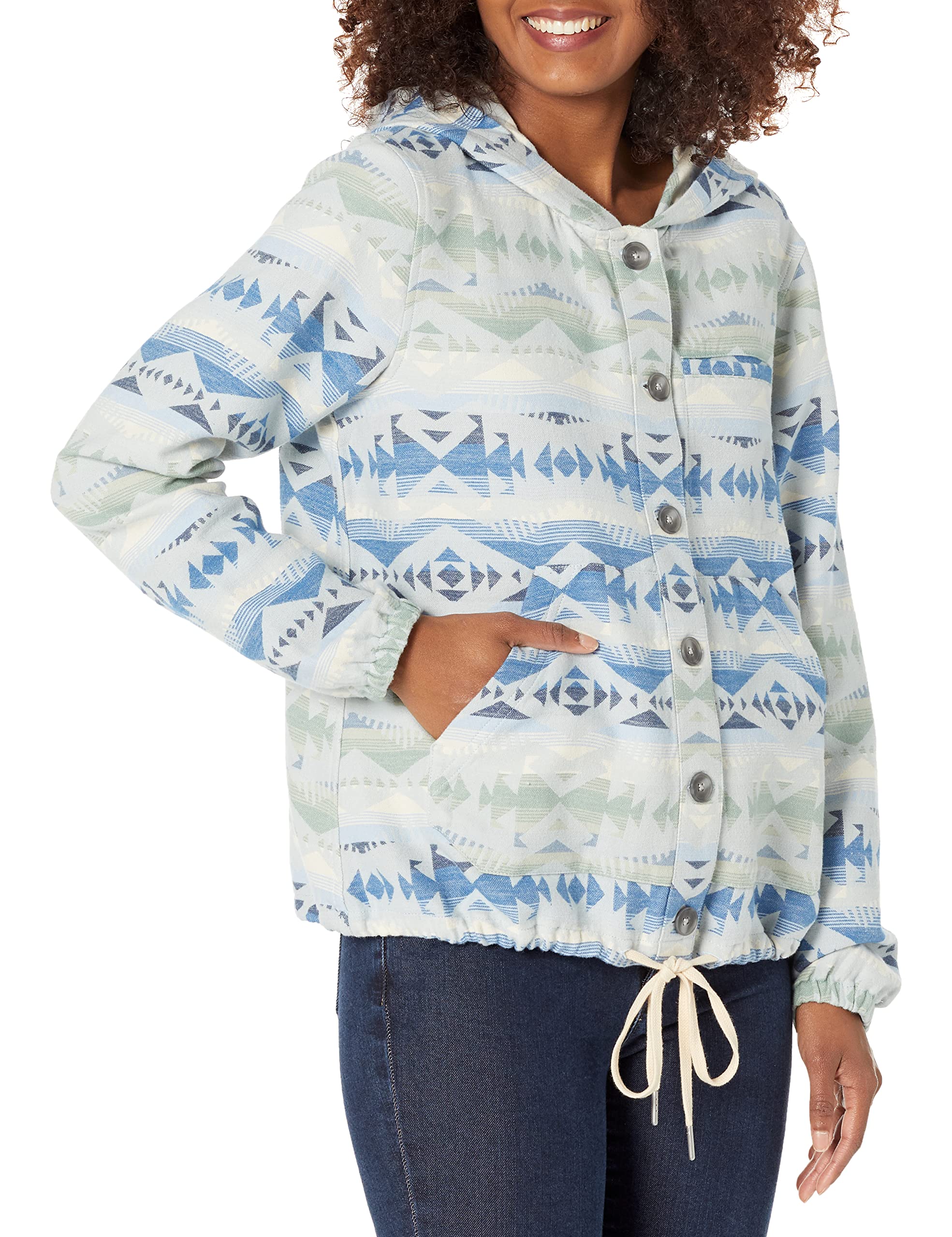 Pendleton Women's Cotton Chamois Beach Hoodie - Soft & Cozy Pullover Sweatshirt for Women | Perfect for Beach Cover-Up, Casual Wear & Outdoor Activities