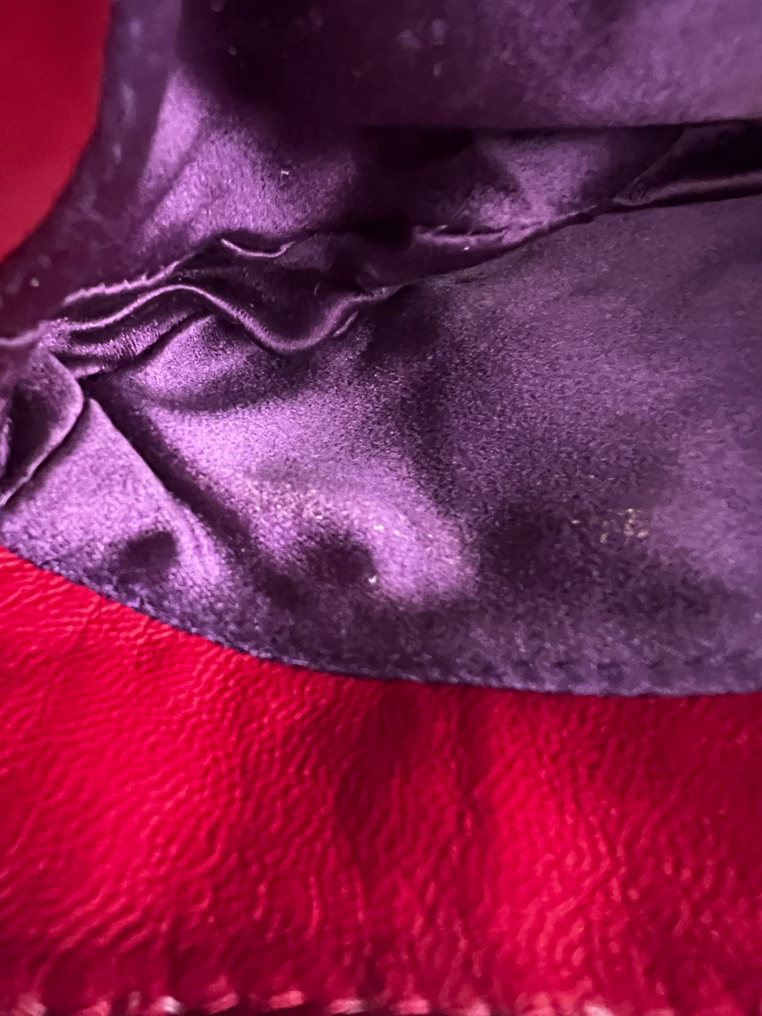 Vintage Fendi Red Sequin Croissant Bag - Luxury Designer Shoulder Purse for Women | Perfect for Parties, Weddings & Evening Events