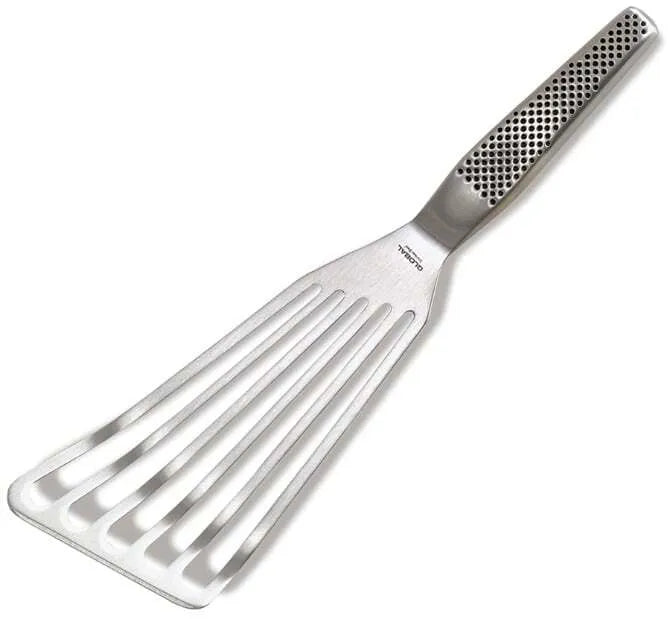 10.5 Inch Global Slotted Spatula - Premium Stainless Steel Kitchen Turner for Flipping Pancakes, Burgers & Eggs - Perfect for Grilling, Cooking & Baking