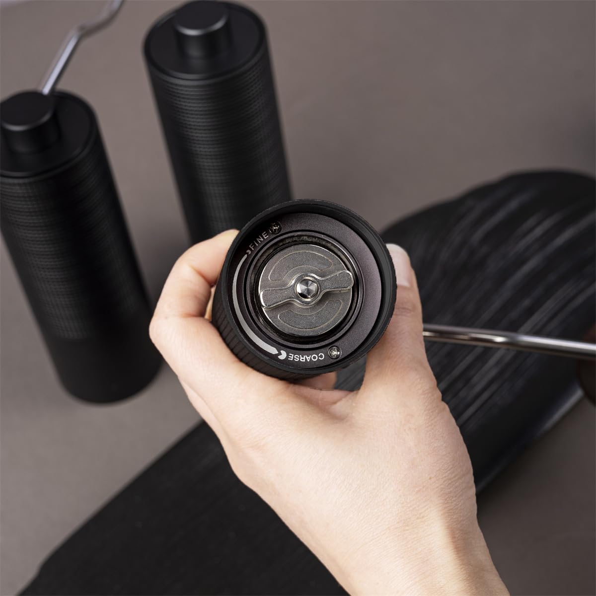Premium Manual Coffee Grinder - Adjustable Coarse to Fine Settings, 30g Capacity with CNC Stainless Steel Conical Burr for Espresso, French Press, Pour Over - Perfect for Home, Office, Travel & Camping Coffee Lovers