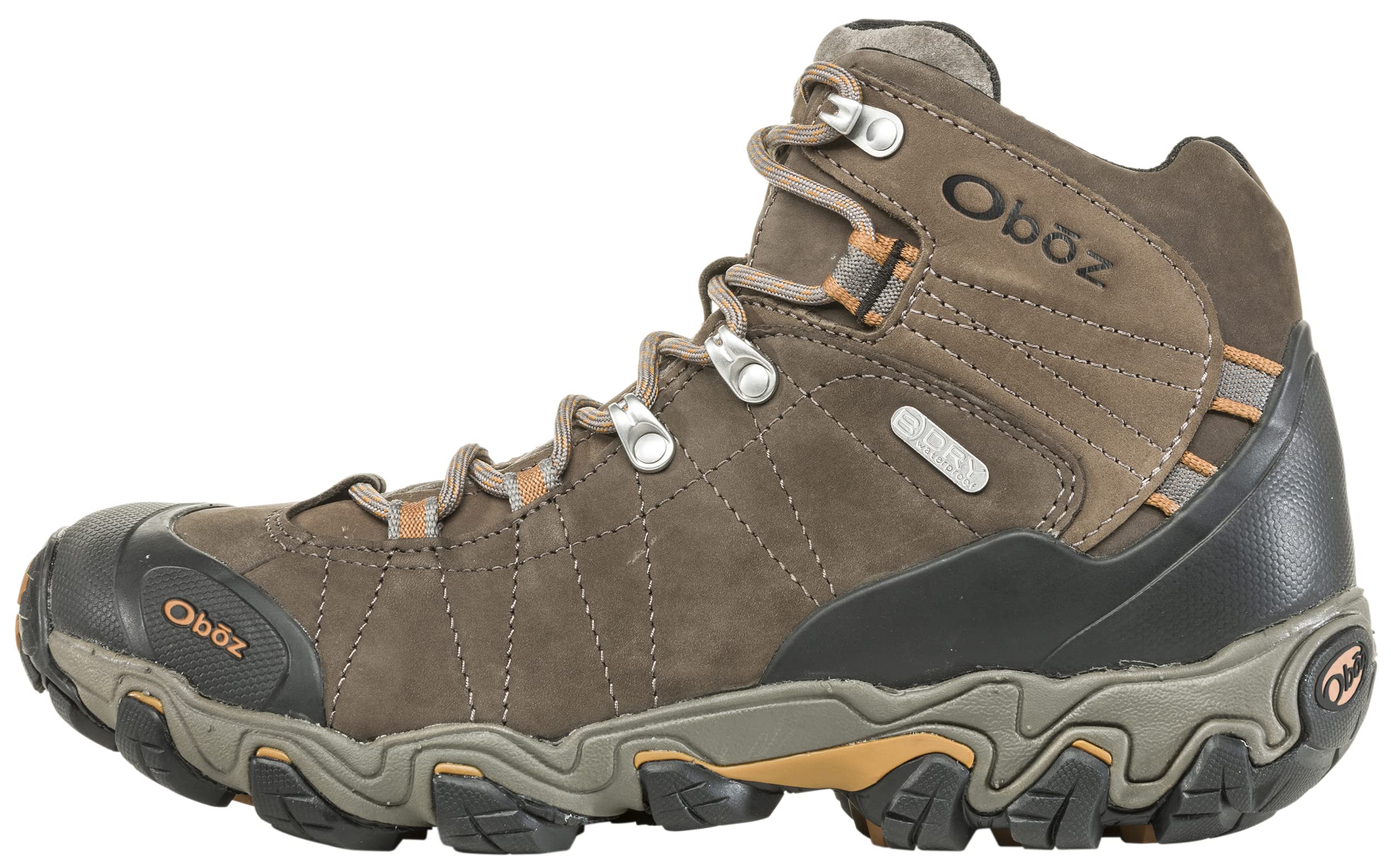 Oboz Men's Bridger Mid B-Dry Waterproof Hiking Boots - Durable & Comfortable for Outdoor Adventures, Trail Walking & Backpacking