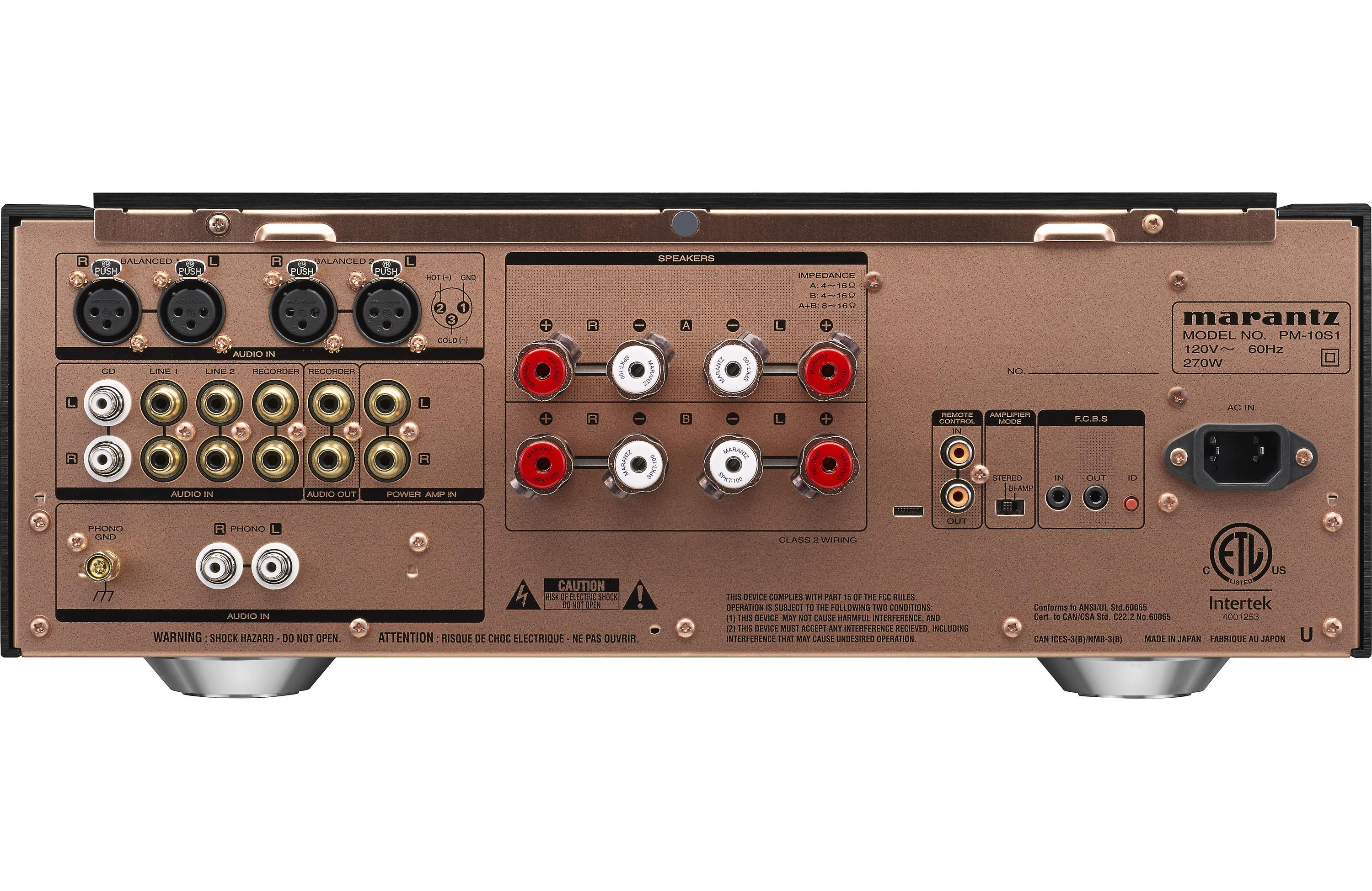 Marantz PM-10 Reference Integrated Stereo Amplifier - High-End Audio for Home Theater & Music Listening
