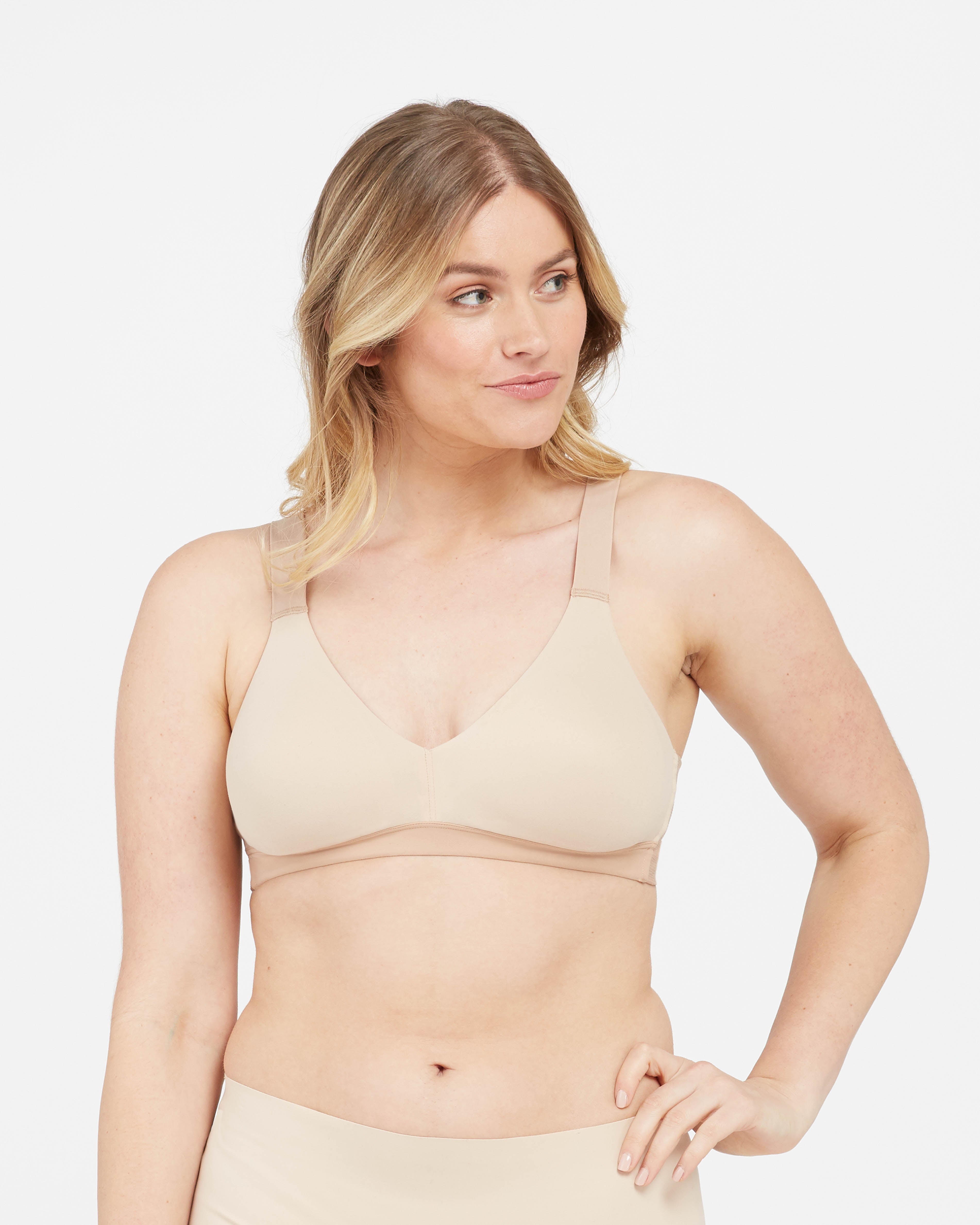 SPANX Smooth Comfort Lightly Lined Bralette - Wireless Support for Everyday Wear, Yoga & Lounge