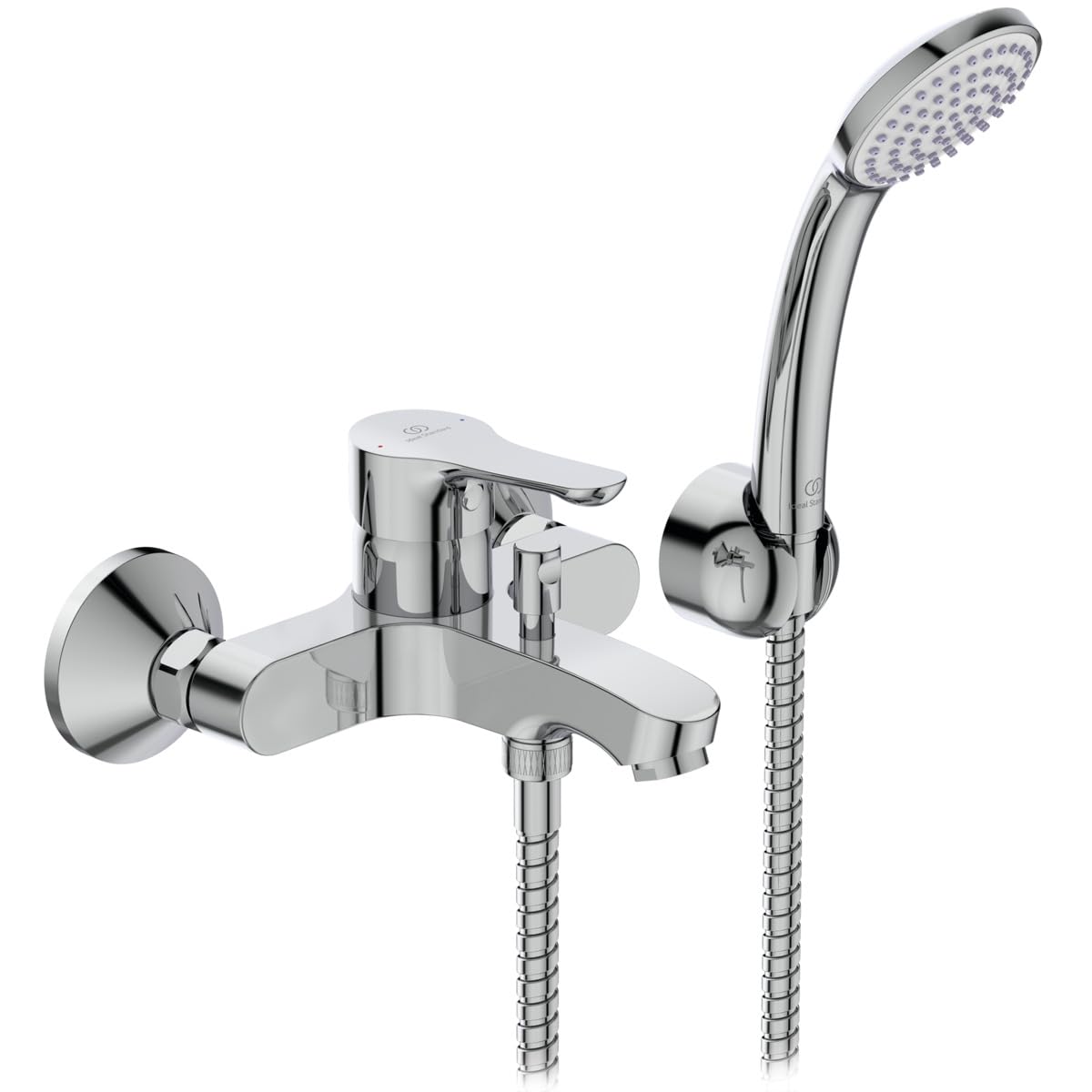 Ideal Standard BC676AA Chrome Shower Bath Mixer Tap with Accessories - Perfect for Modern Bathroom Renovations & Spa-Like Shower Experience