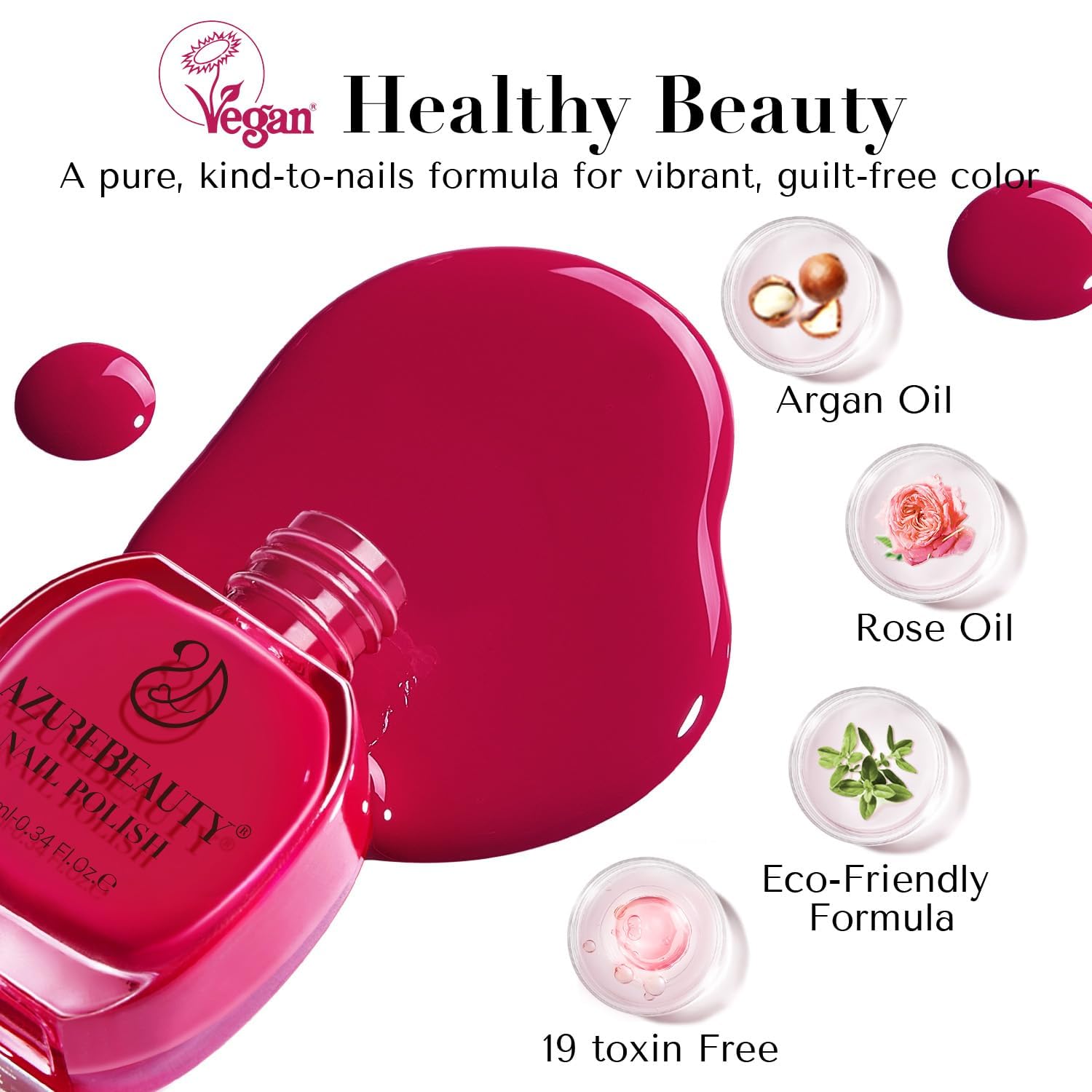 Valentine Glitter Nail Polish Set - Quick Dry Shine for Women, Perfect for Dates & Parties
