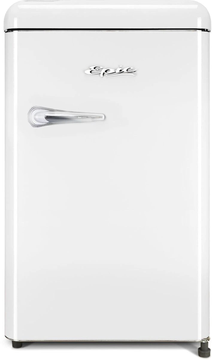 Retro 4.3 cu.ft. Mini Fridge - White Vintage Refrigerator ECRR43W | Compact Cooling for Bedroom, Dorm, Office & Home Decor