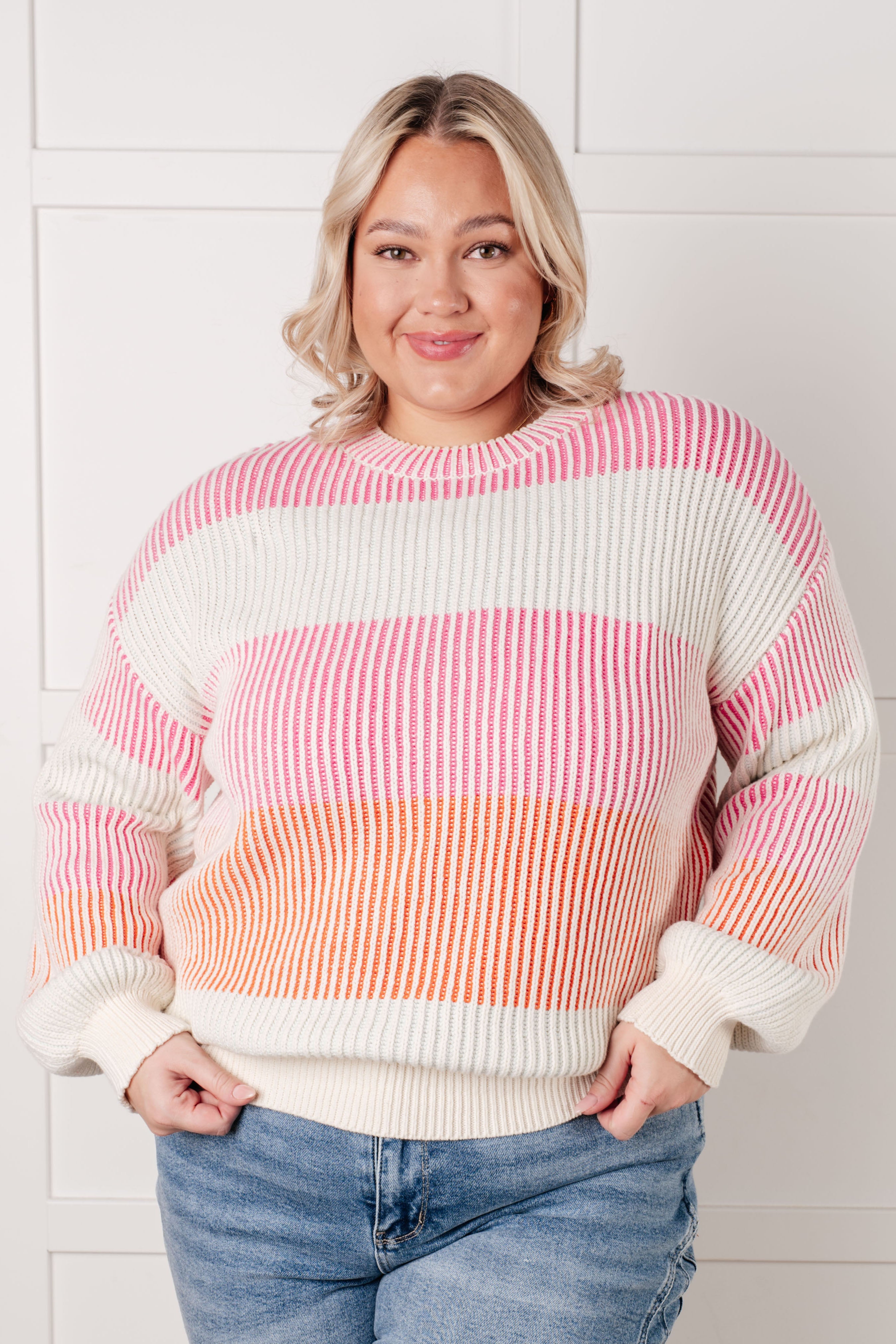 Matchmaker Striped Ribbed Top for Women - Trendy Casual & Layering Tops - Perfect for Everyday Wear, Office Outfits & Date Nights