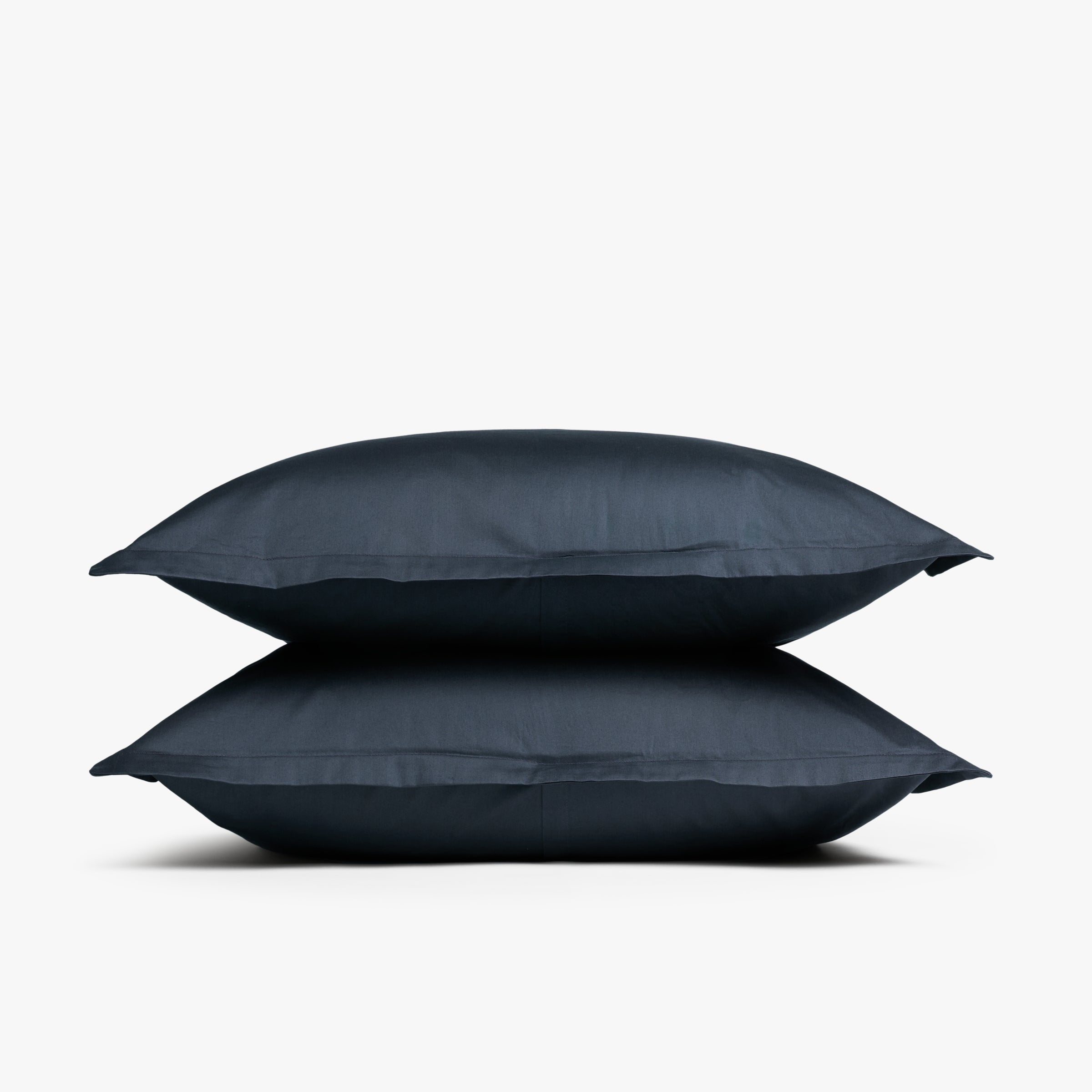 Luxury Sateen Sham Set - Soft & Breathable Pillow Covers (Dusk Blue) for Bedroom Decor & Hotel Style Bedding