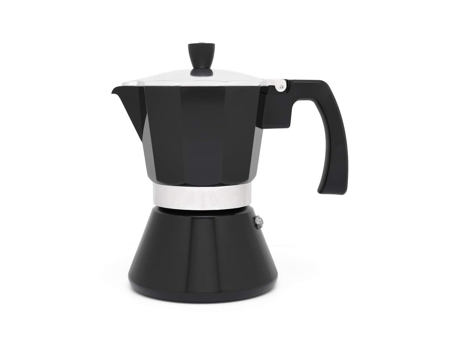 Leopold 6-Cup Espresso Coffee Maker for Induction Stovetops - TIVOLI Model - Perfect for Home & Office Use