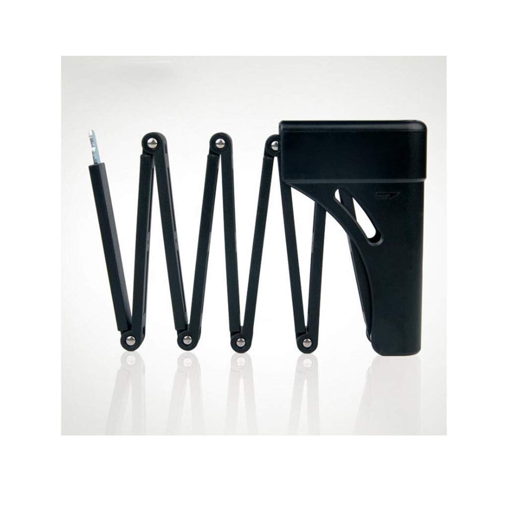 Premium SGSG Zinc Alloy Folding Bike Lock - Heavy Duty Anti-Theft Bicycle Security for Mountain & Road Bikes - Compact Portable Tire Lock (Black) - Ideal for Commuting, Travel & Outdoor Cycling Protection