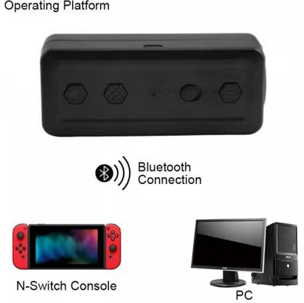 Wireless Bluetooth Controller Adapter for Nintendo Switch & PC - Compatible with Gamecube & Wii Controllers - Perfect for Gaming Setup