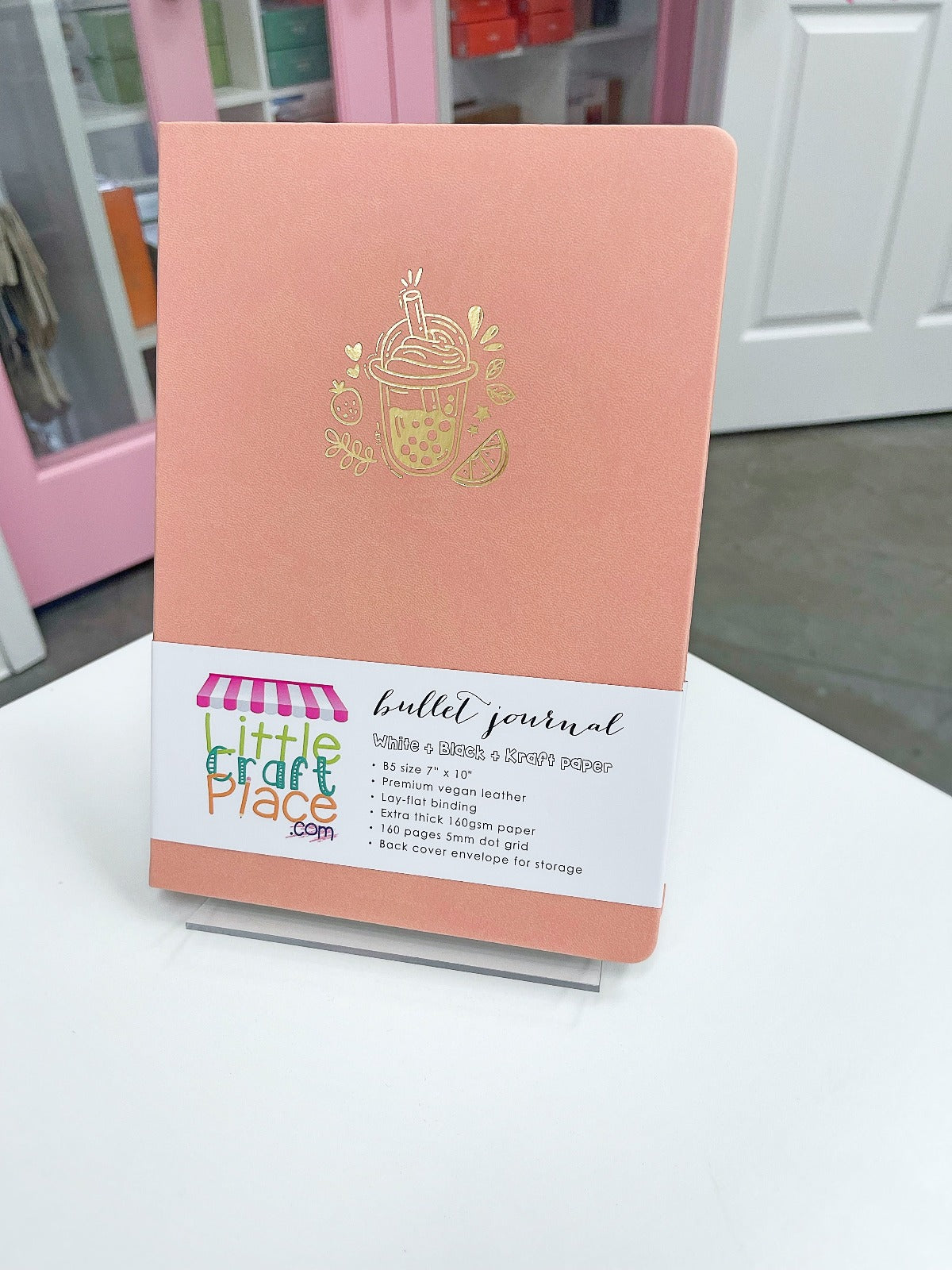Boba Love B5 Dot Grid Notebook - Premium Bullet Journal for Planning, Sketching & Note Taking - Perfect for Students, Artists & Office Use