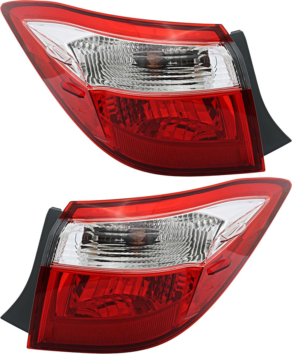 2014-2016 Toyota Corolla LED Tail Lights Set - Left & Right Side Replacement Lamps for Enhanced Visibility & Style - Perfect for Night Driving & Car Customization