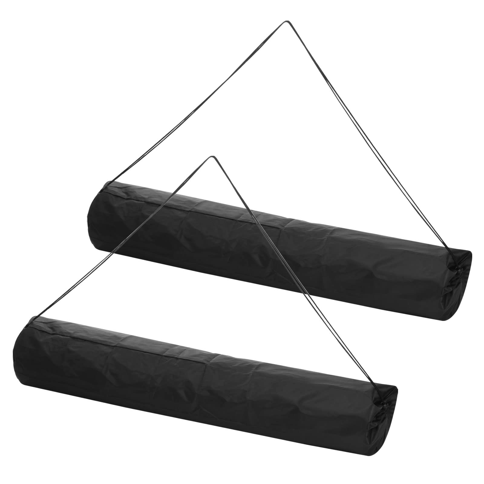 PATIKIL 44 Inch Camp Chair Replacement Storage Bags - 2 Pack Heavy Duty Nylon Foldable Carry Bags with Adjustable Shoulder Strap for Outdoor Camping, Picnics, Beach, Backpacking & Tailgating - Black