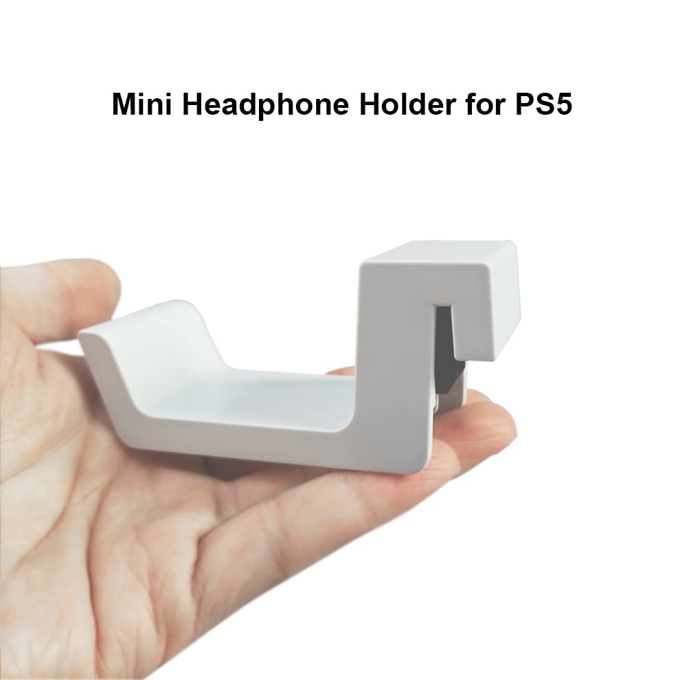 PS5 Headset Holder - Gaming Headphone Hanger & Hook for PlayStation 5 - Perfect for Organizing Headsets on Gaming Desks or Entertainment Centers