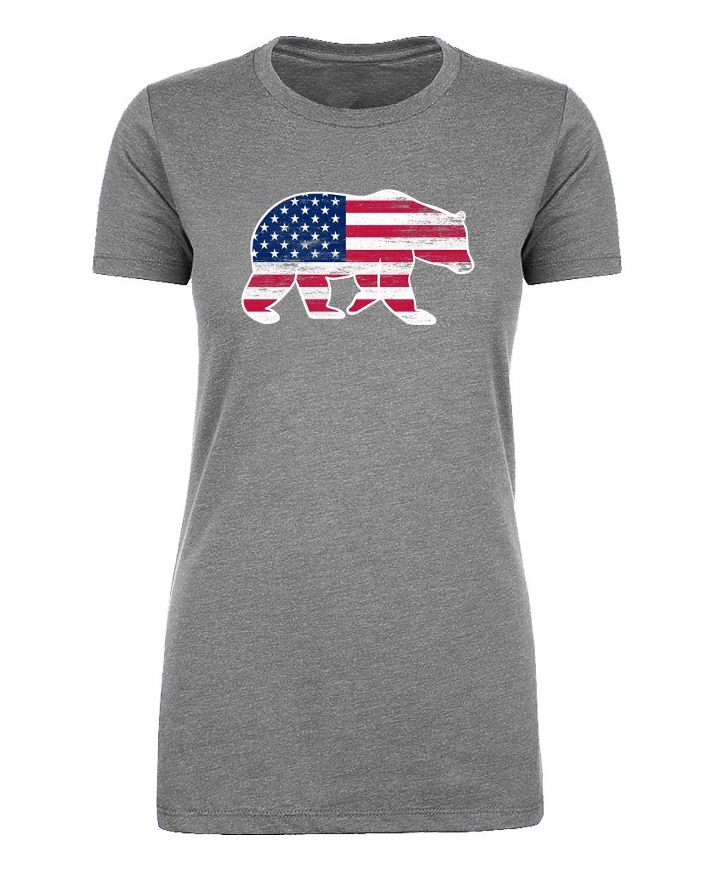 American Flag Patriotic Women's T-Shirt - 4th of July Graphic Tee for Ladies - Comfortable Casual Wear for Independence Day Celebrations & Summer Outings