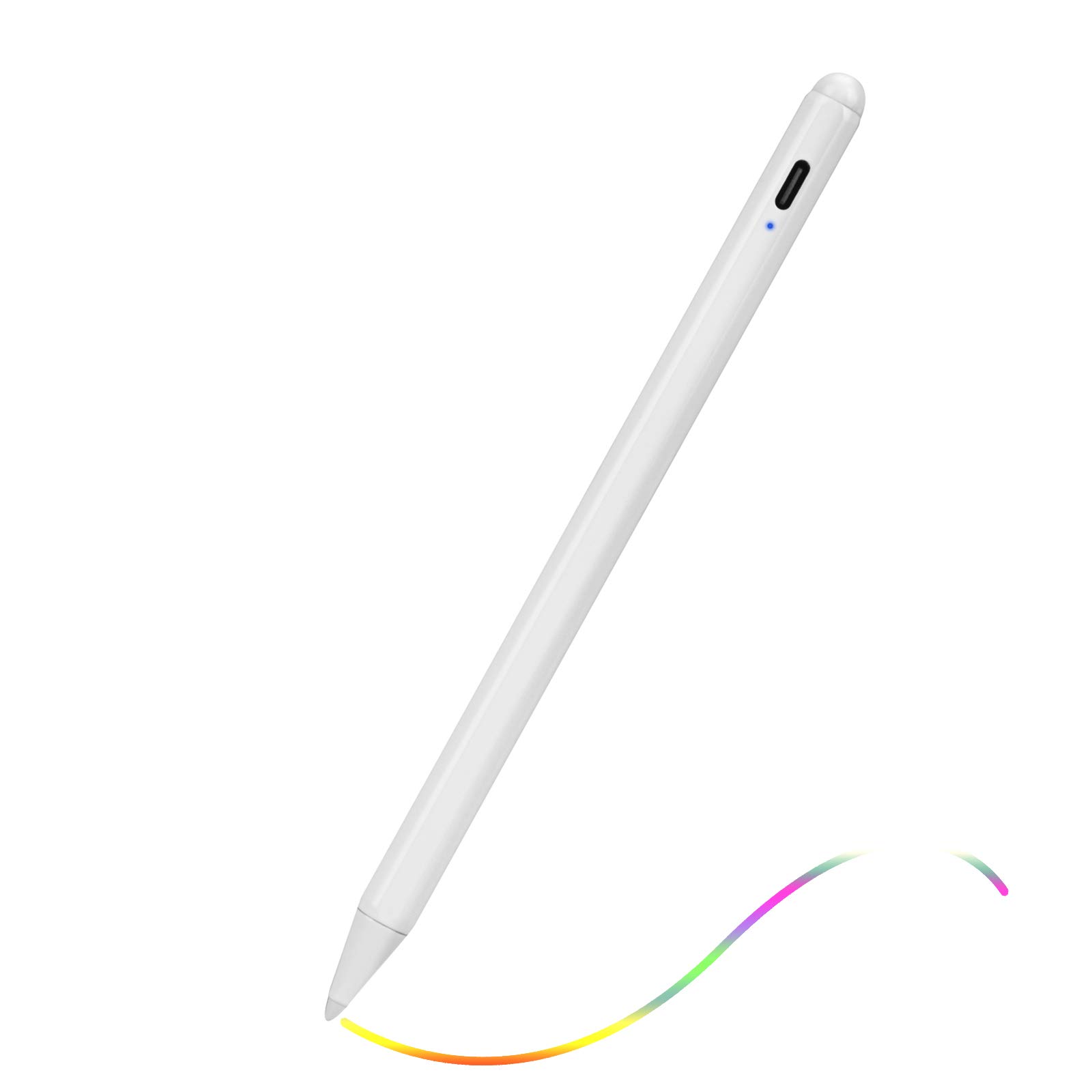 Apple Pencil 2nd Generation Compatible Stylus Pen for iPad Air 5th/4th/3rd Gen - Palm Rejection & Precision Tip - White - Perfect for Drawing, Note-Taking & Digital Art