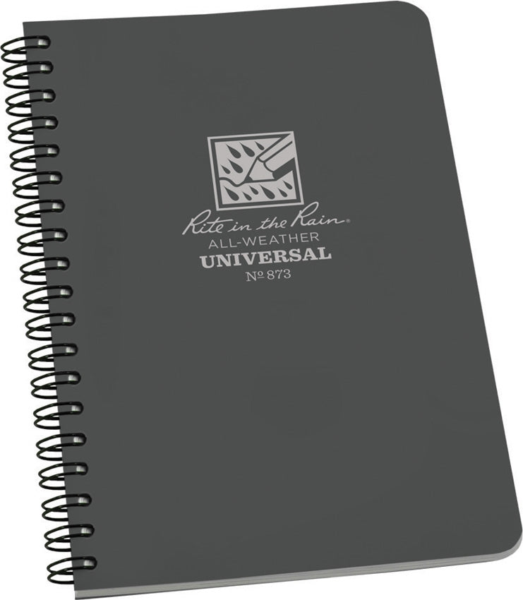 Rite in the Rain Weatherproof Side Spiral Notebook - Gray | Waterproof Writing Pad for Outdoor Adventures, Hiking & Field Work