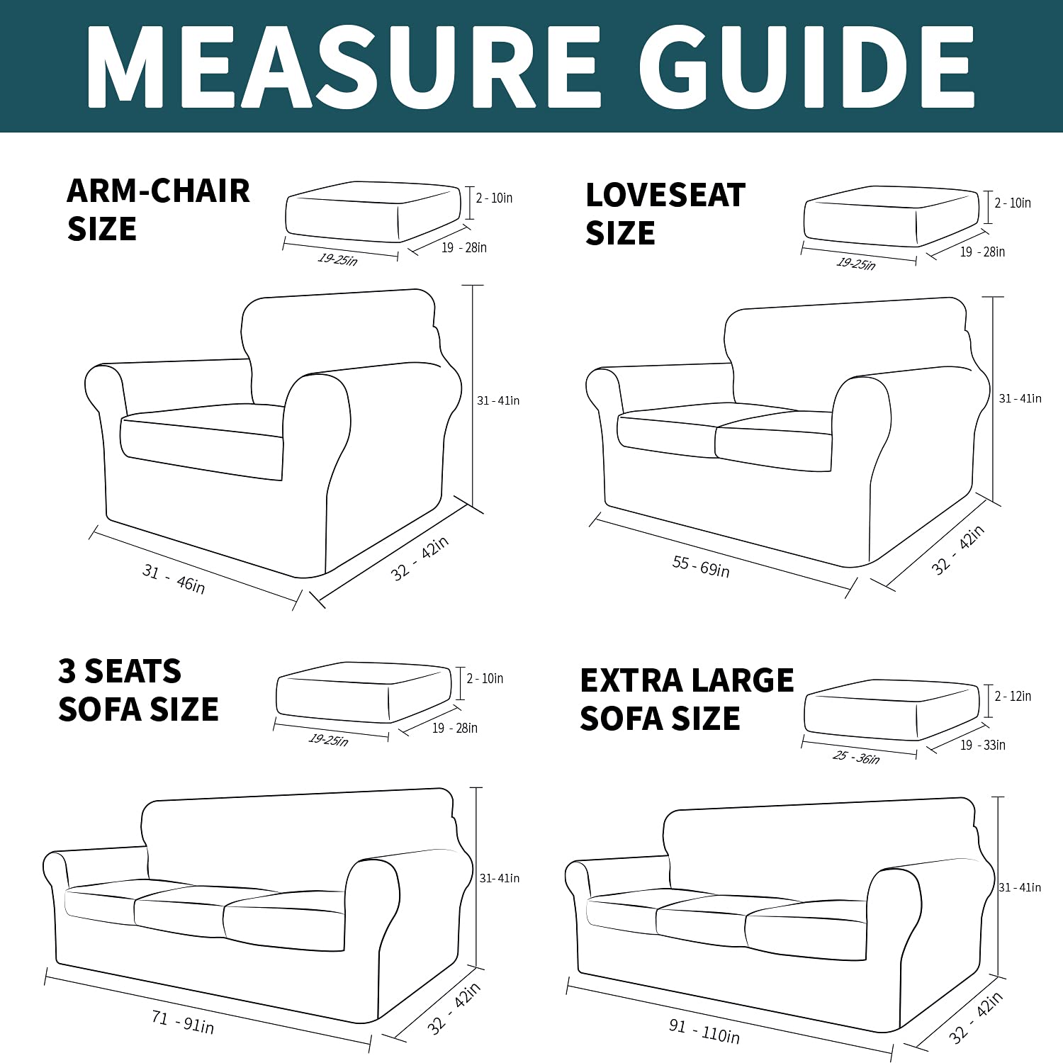 Velvet Plush 3-Piece Stretch Sofa Slipcover Set - Super Soft Anti-Slip Spandex Couch Cover for 2-Cushion Loveseat, Furniture Protector for Pets & Living Room (Loveseat, Blackish Green) - Perfect for Home Decor, Pet Owners & Cozy Family Gatherings