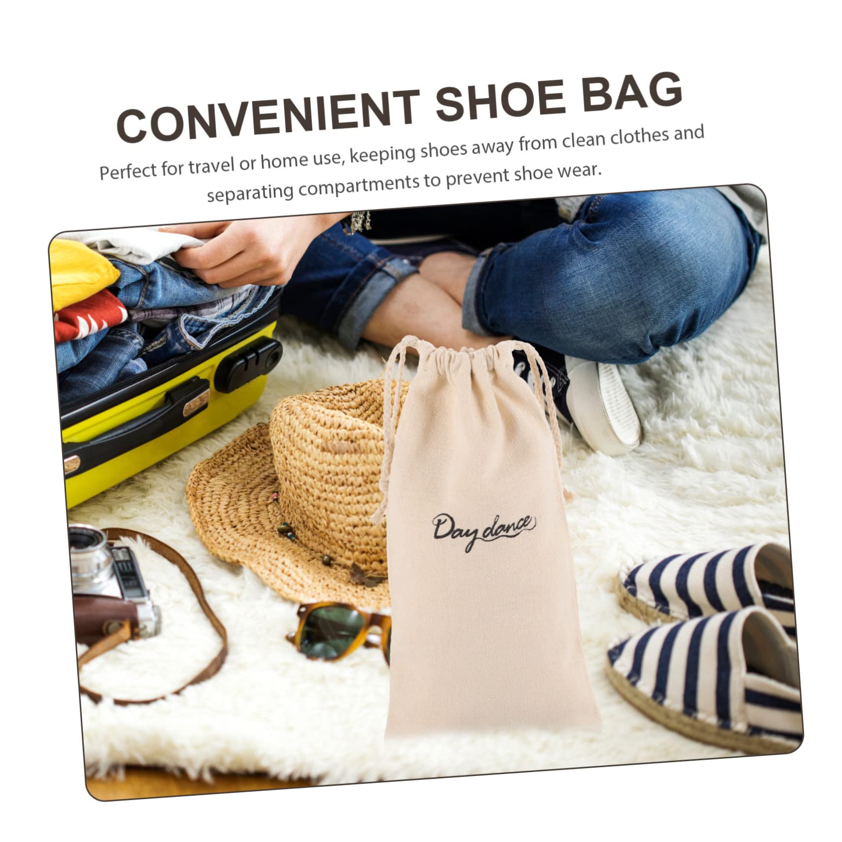 Kisangel 2-Pack Ballet Shoe Storage Pouches - Drawstring Dance Shoe Organizer Bags for Pointe Shoes - Perfect for Ballet Students, Dancers & Dance Class Accessories (Ideal for Gym, Studio & Travel)