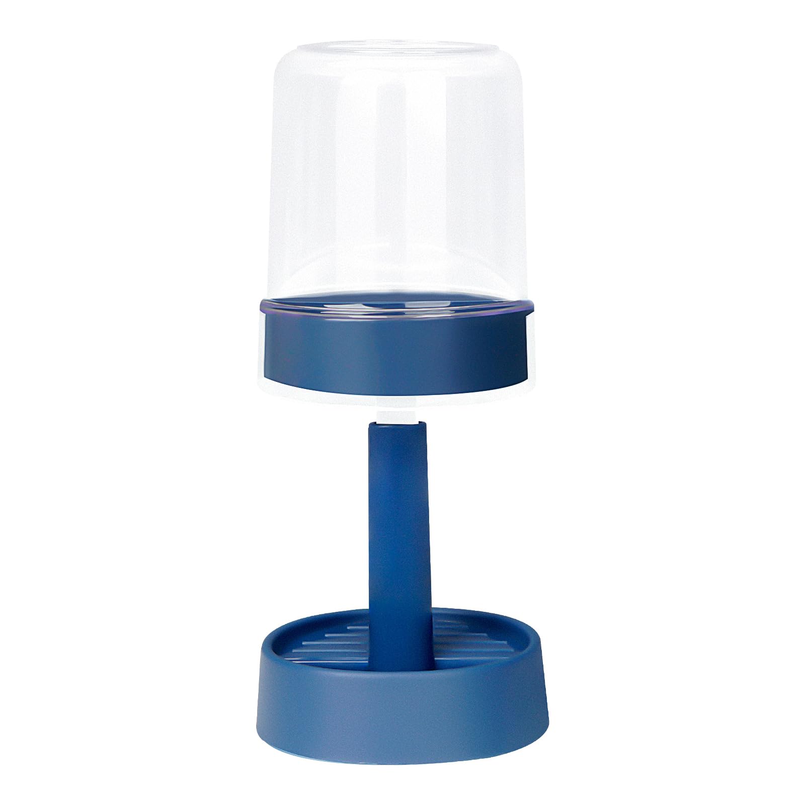 Adjustable Toothbrush Holder Stand for Bathroom - Universal Fit for Electric & Manual Toothbrushes with Toothpaste Storage & Cup - Blue - Perfect for Organized Countertops & Travel Use