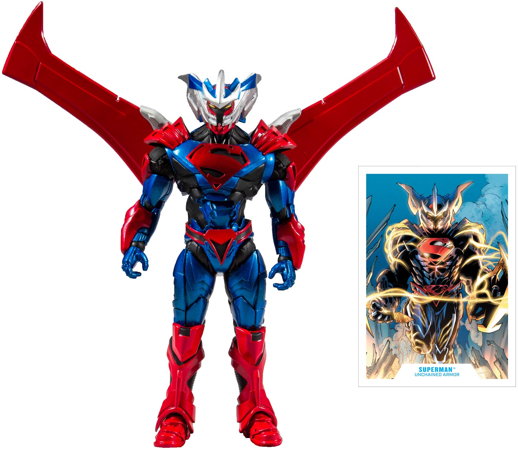 McFarlane Toys DC Multiverse Superman: Unchained Armor Action Figure 7-inch Collectible - Perfect for Display, Gifts & DC Comics Fans