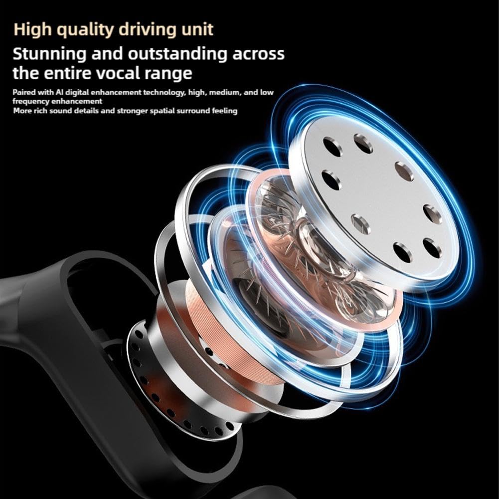 XP2 Wireless Open Ear Headphones with LED Display - Noise Cancelling, High Sound Quality, IPX5 Waterproof for Running, Gym & Outdoor Sports