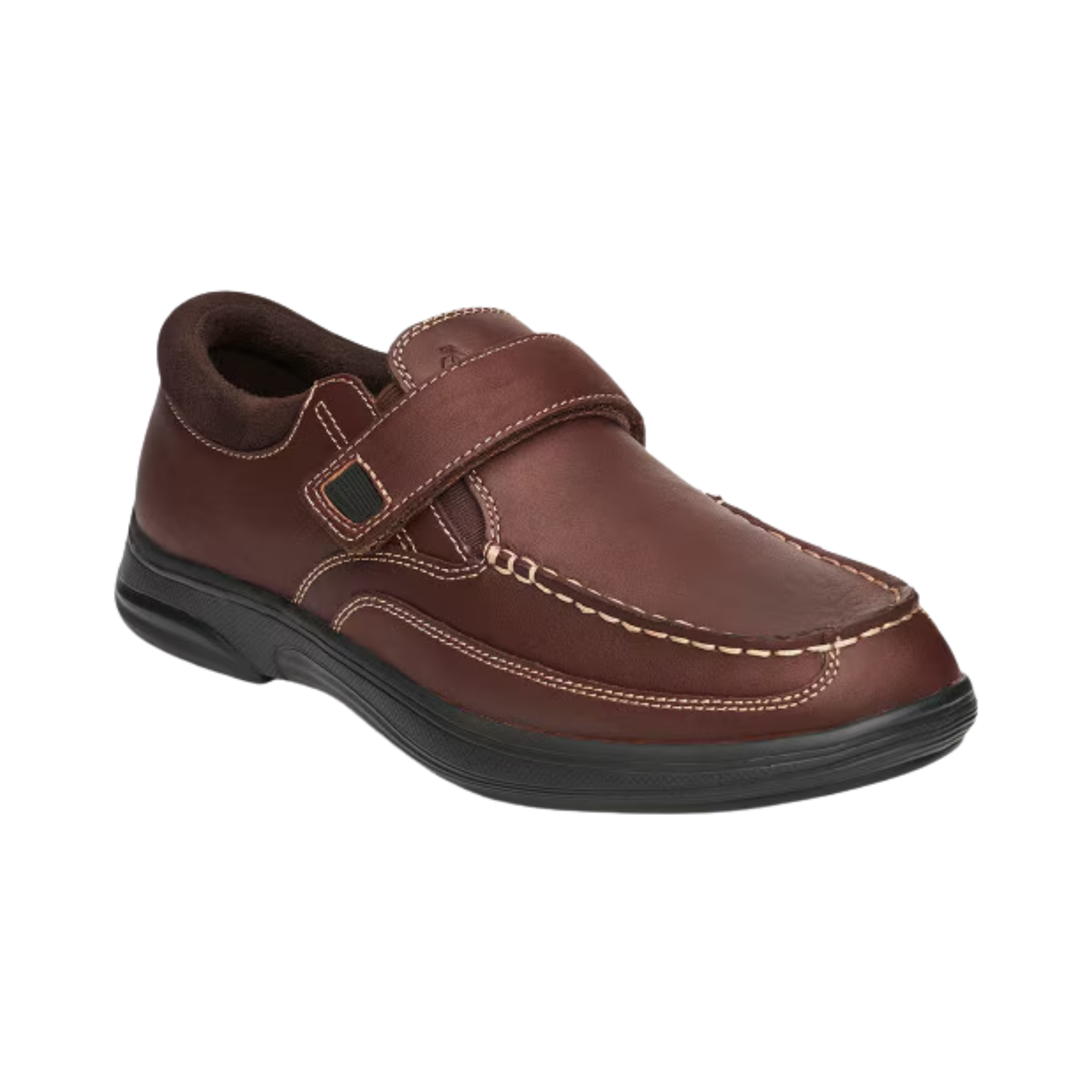 Men's Whiskey Brown Casual Dress Shoes - Wide Width Comfort for Business & Formal Occasions