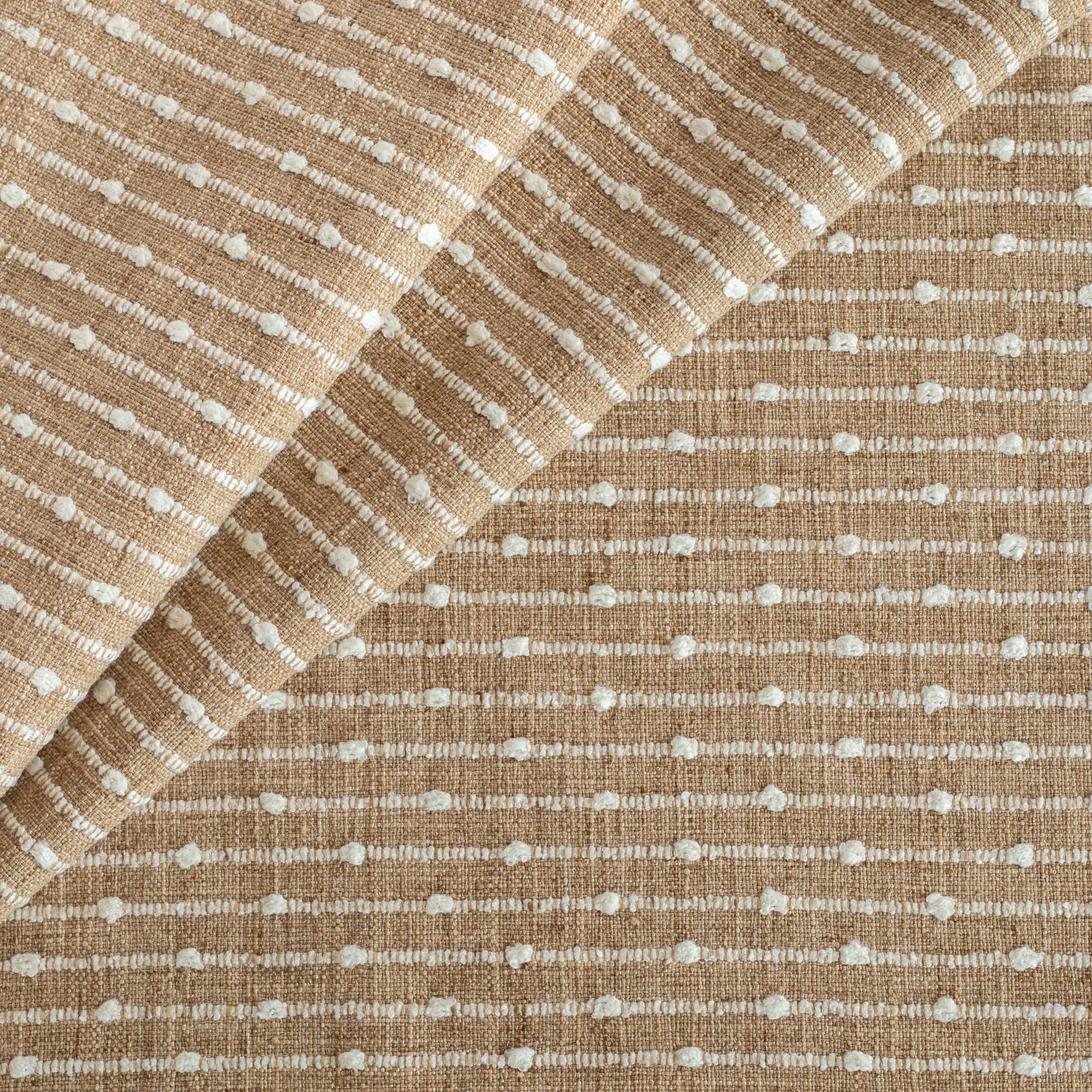 Arren Stripe Fabric - Natural Burlap Material for DIY Crafts, Home Decor & Gift Wrapping | Eco-Friendly & Durable Textile for Upholstery, Table Runners & Wedding Decorations