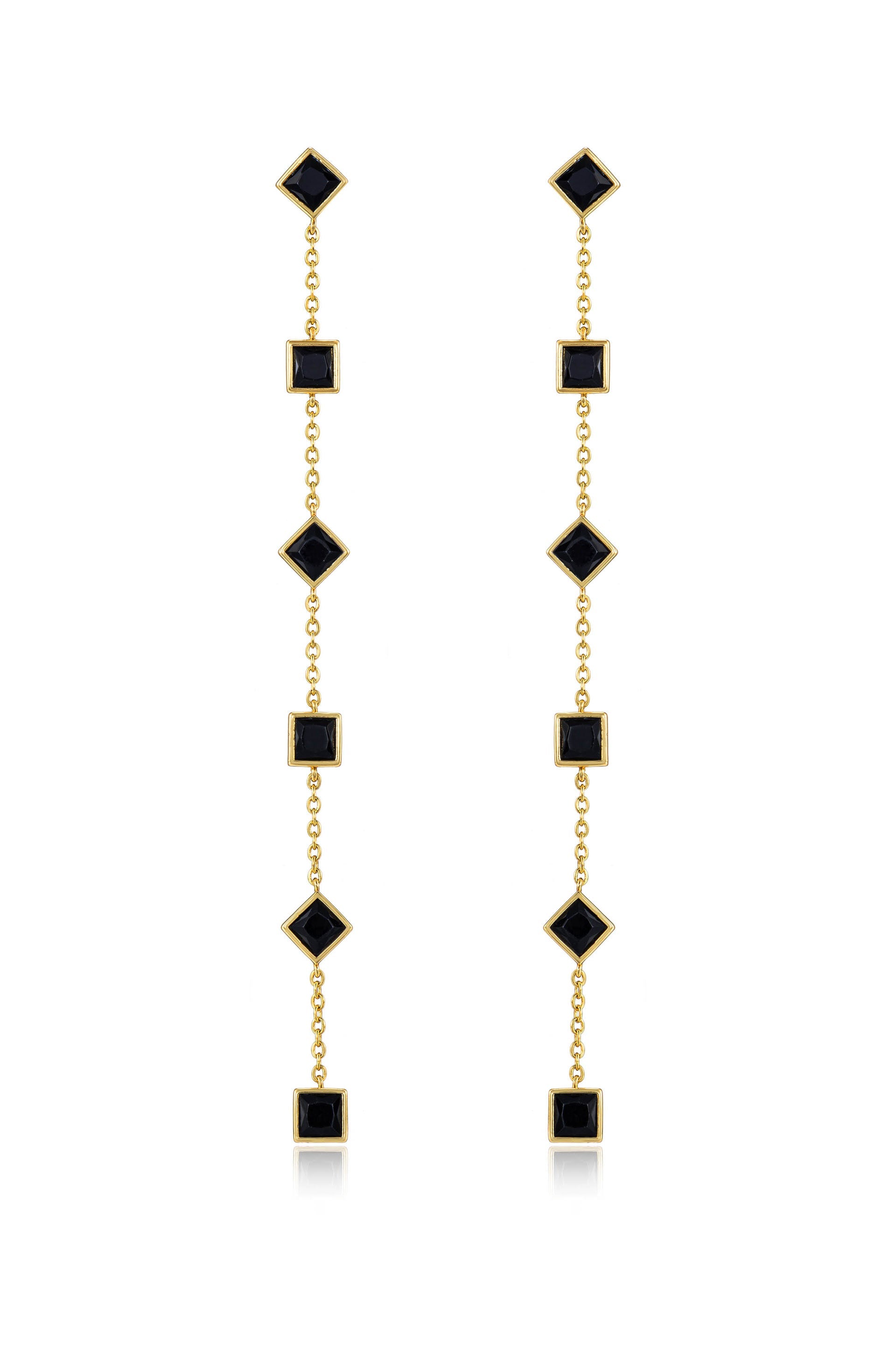 Geometric Linear Earrings for Women - Minimalist Gold Hoop Earrings - Trendy Geometric Jewelry for Everyday Wear & Special Occasions