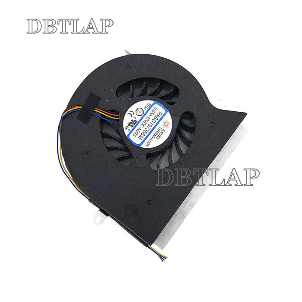 MSI GT62VR 6RD 6RE GT62VR 7RE Dominator Pro 16L1 16L2 Replacement CPU Cooling Fan - PABD19735BM-N322 4-Pin Connector | Laptop Cooling Solution for Gaming & High Performance Computing