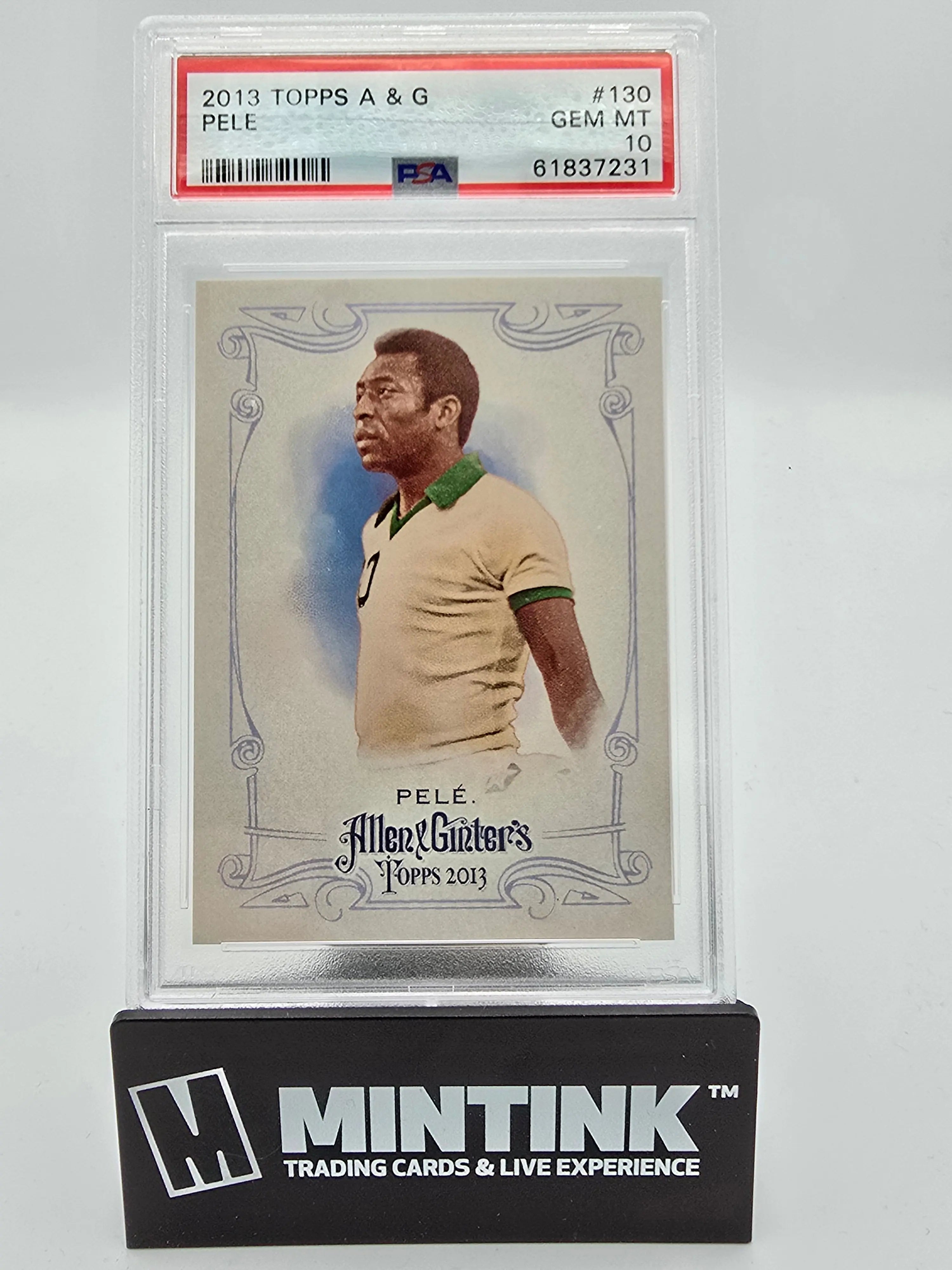 2013 Topps Allen & Ginter Pele #130 PSA 10 Gem Mint Soccer Trading Card - Perfect for Collectors, Investors & Sports Memorabilia Displays