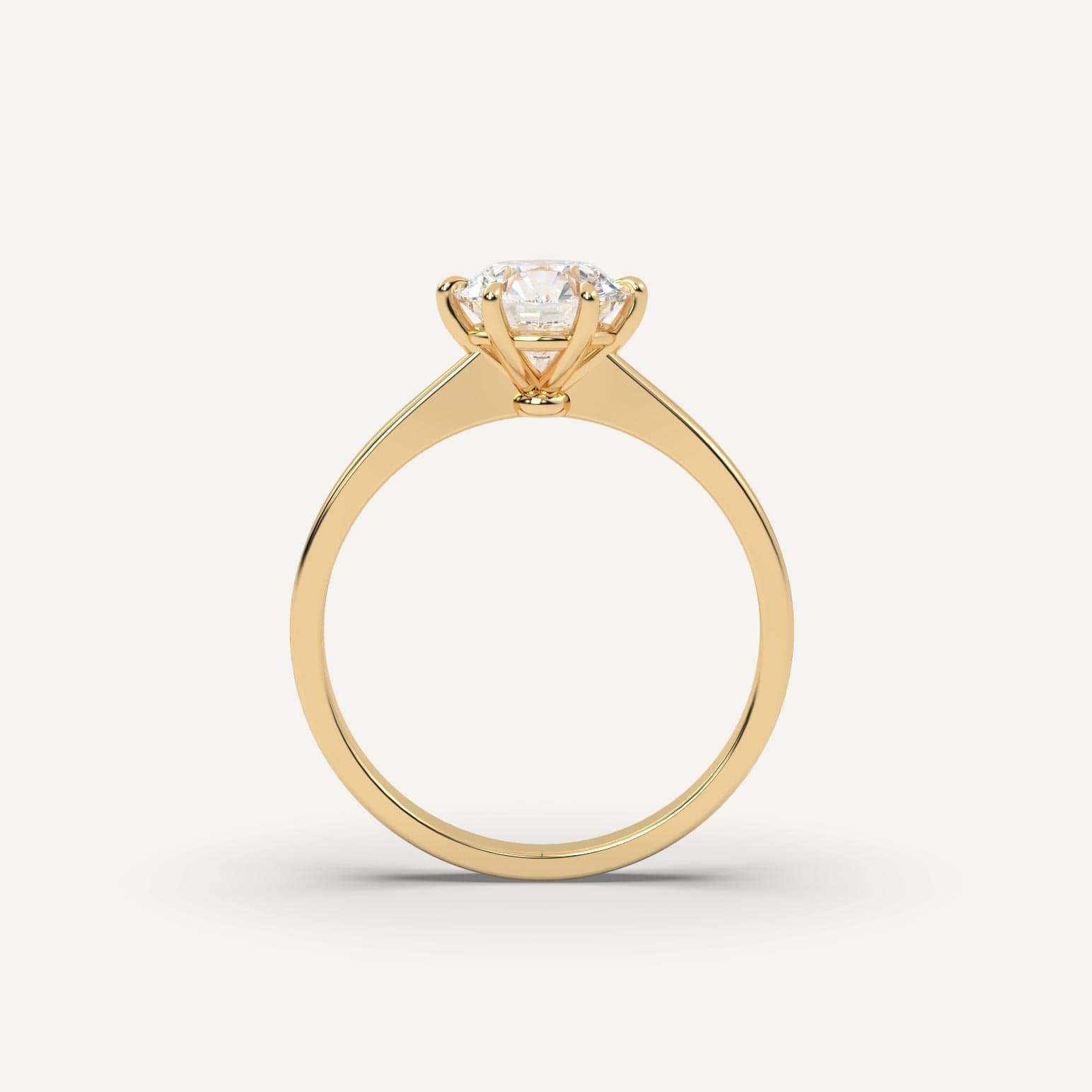 1 Carat Round Cut Diamond Engagement Ring for Women - Perfect for Proposals, Weddings & Anniversaries | 14K White Gold Solitaire Ring
